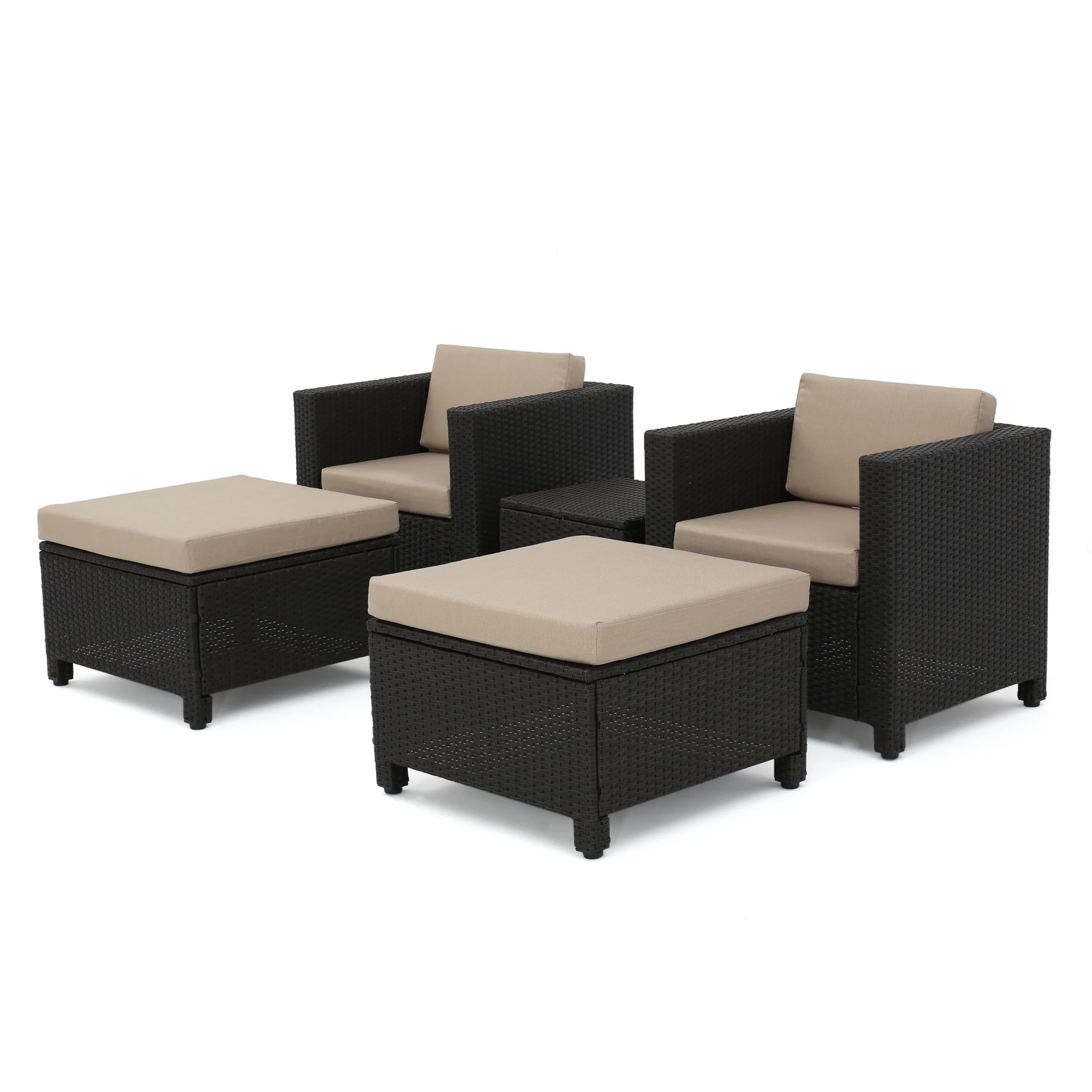 Budva Outdoor 5pc Chat Set w/ Cushions - furnishings