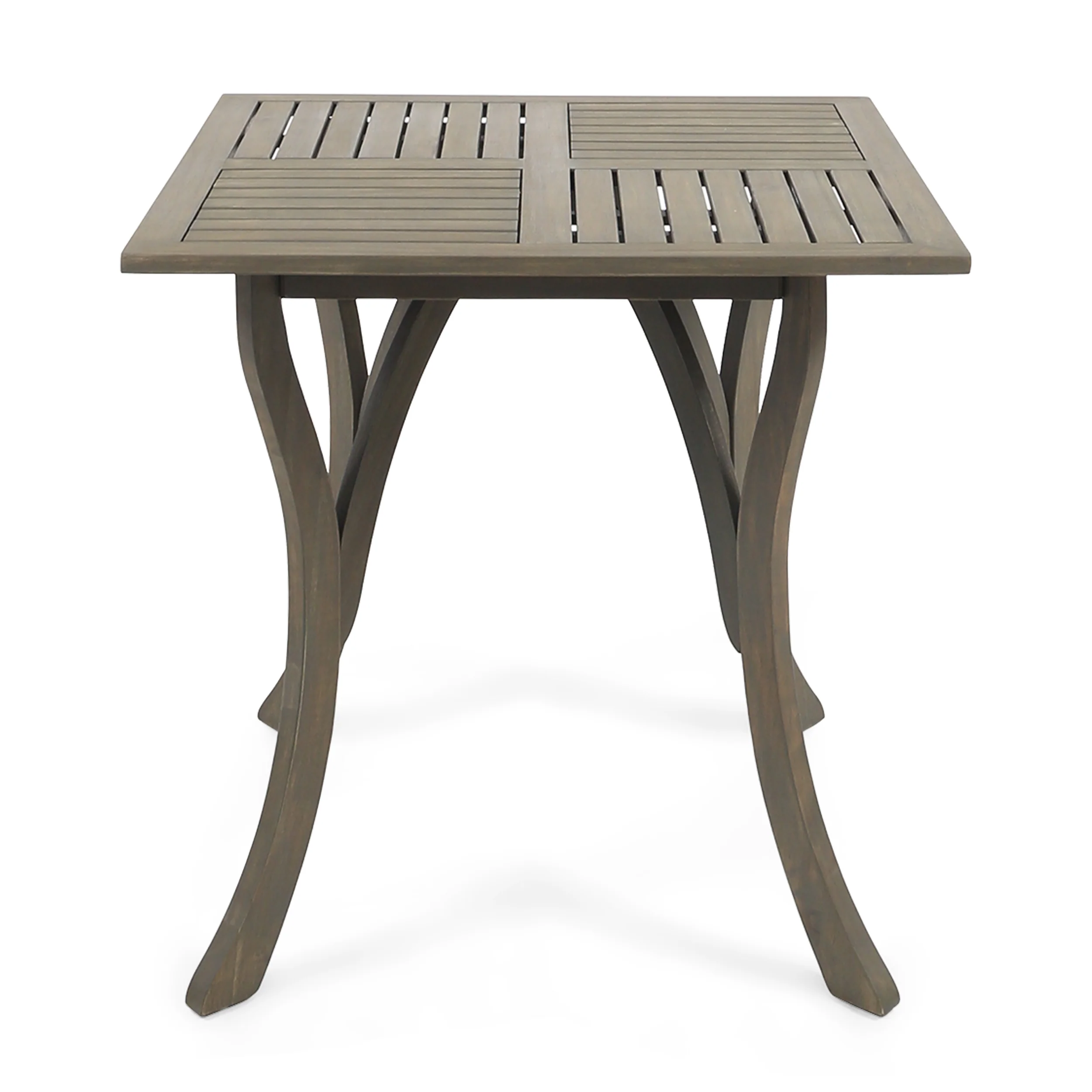 Baia Outdoor Acacia Wood Square Dining Table - furnishings