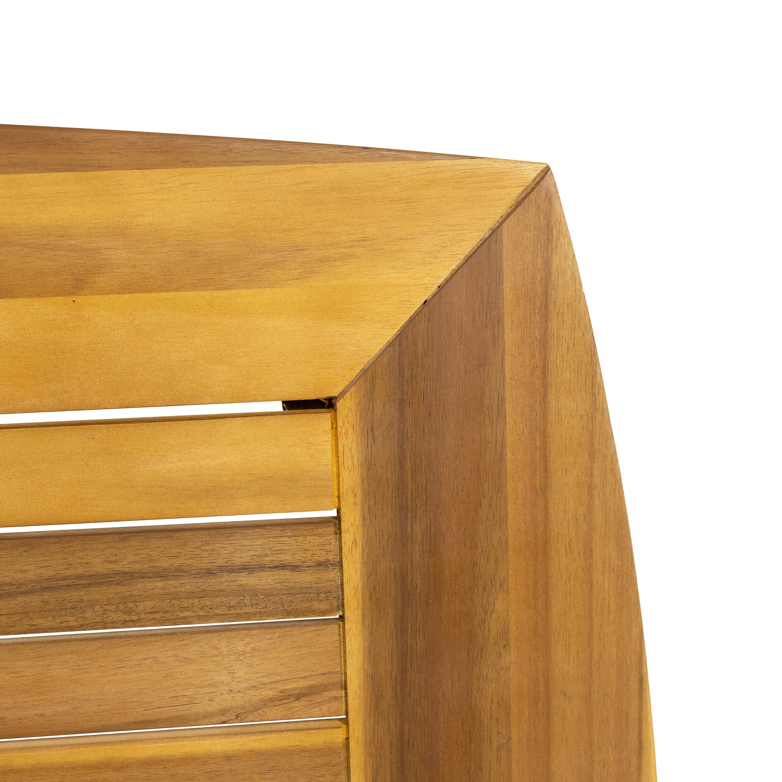 Cote Teak Finish Acacia Wood Outdoor Dining Table - furnishings