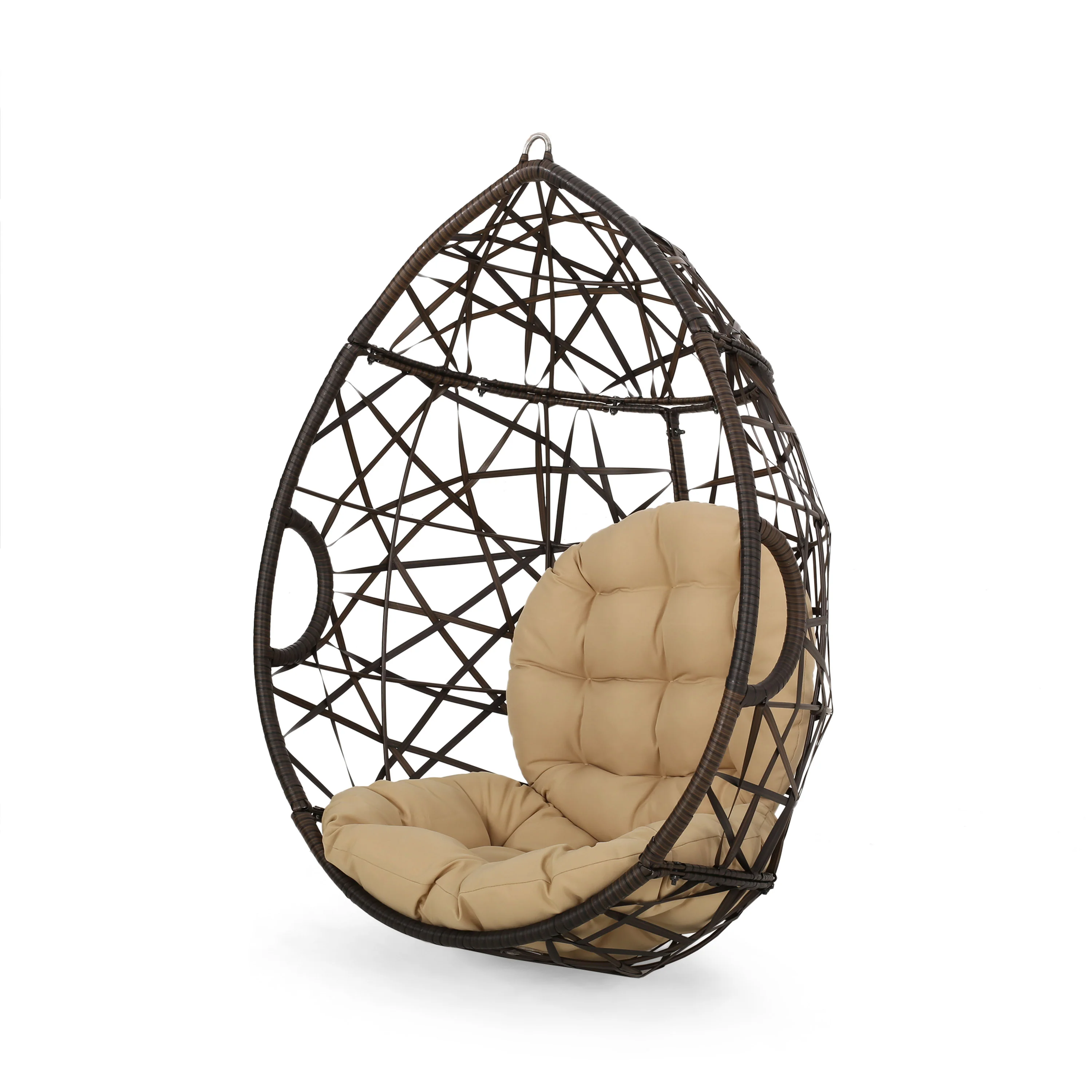 Berkley Indoor/Outdoor Wicker Hanging Egg / Teardrop Chair (Stand Not Included) - furnishings