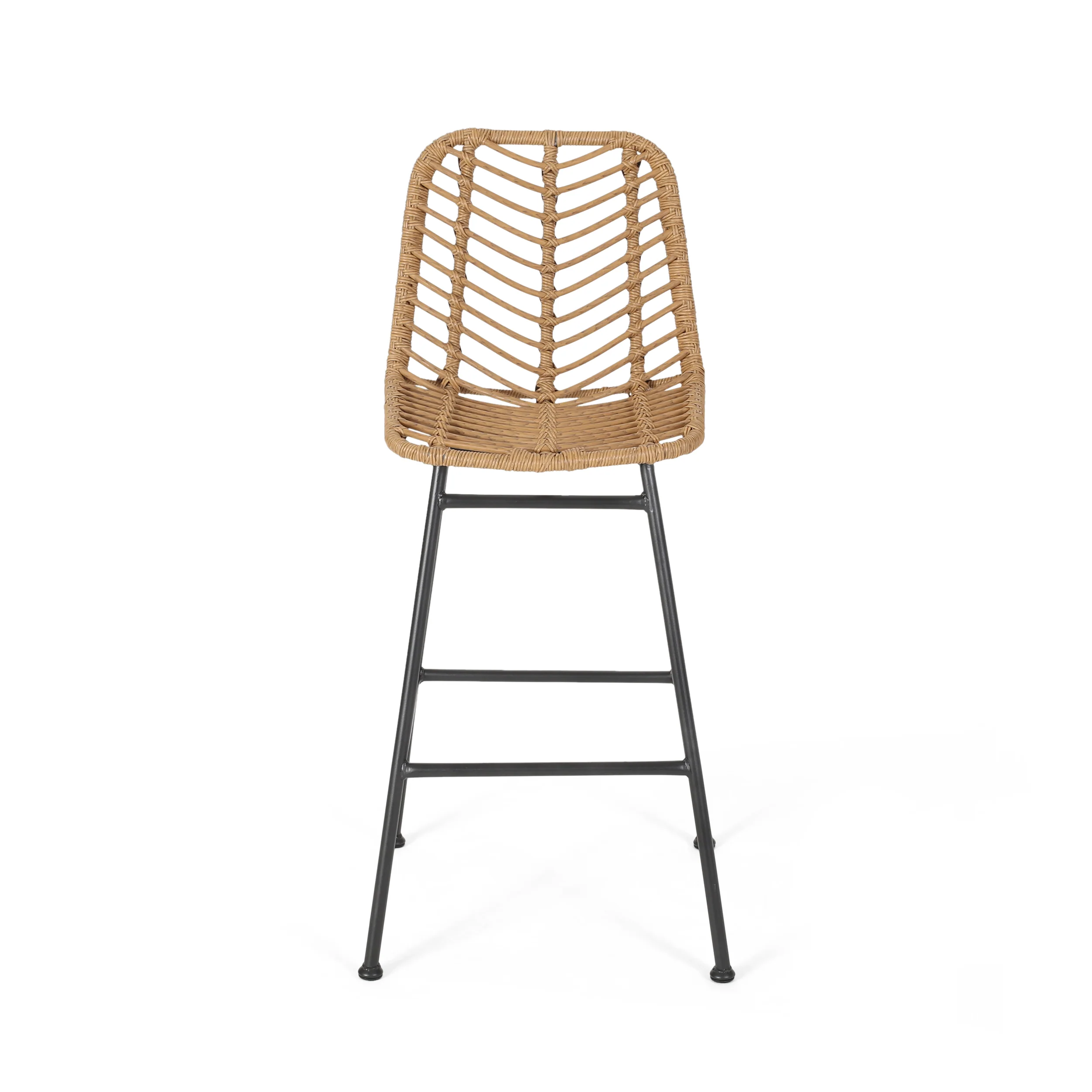 Jessie Outdoor Wicker Barstools (Set of 2) - furnishings