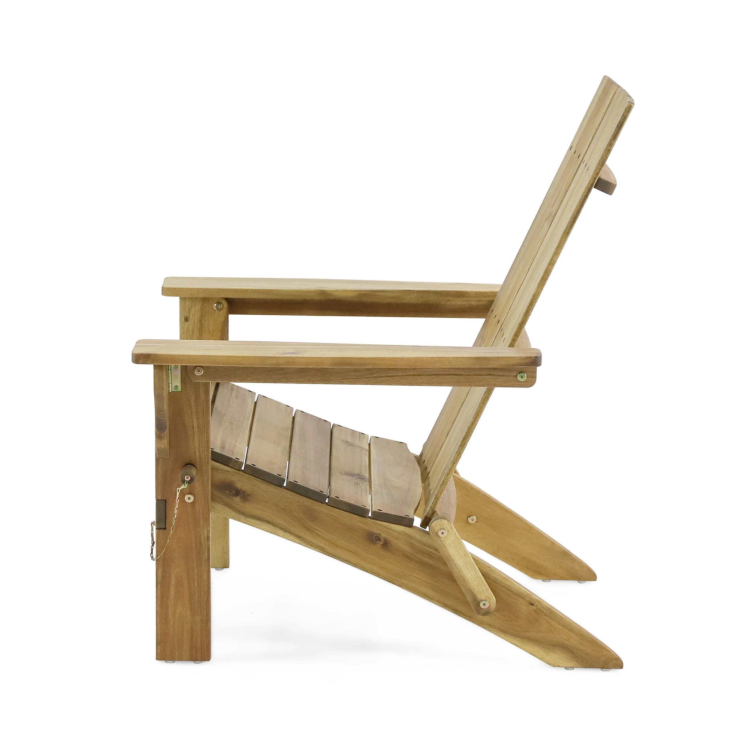 Gurekam Modern Outdoor Acacia Wood Folding Adirondack Chair - furnishings