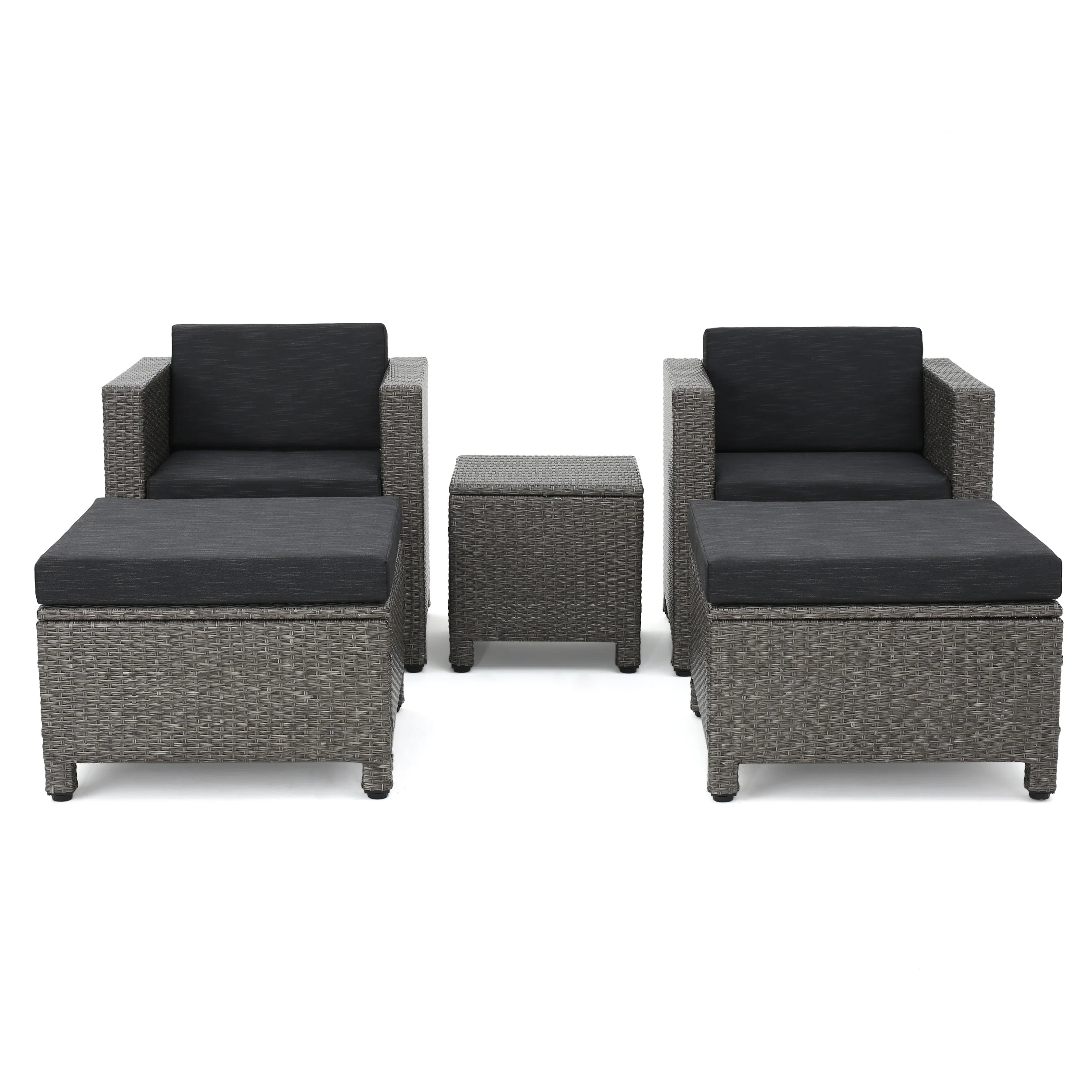 Budva Outdoor 5pc Chat Set w/ Cushions - furnishings