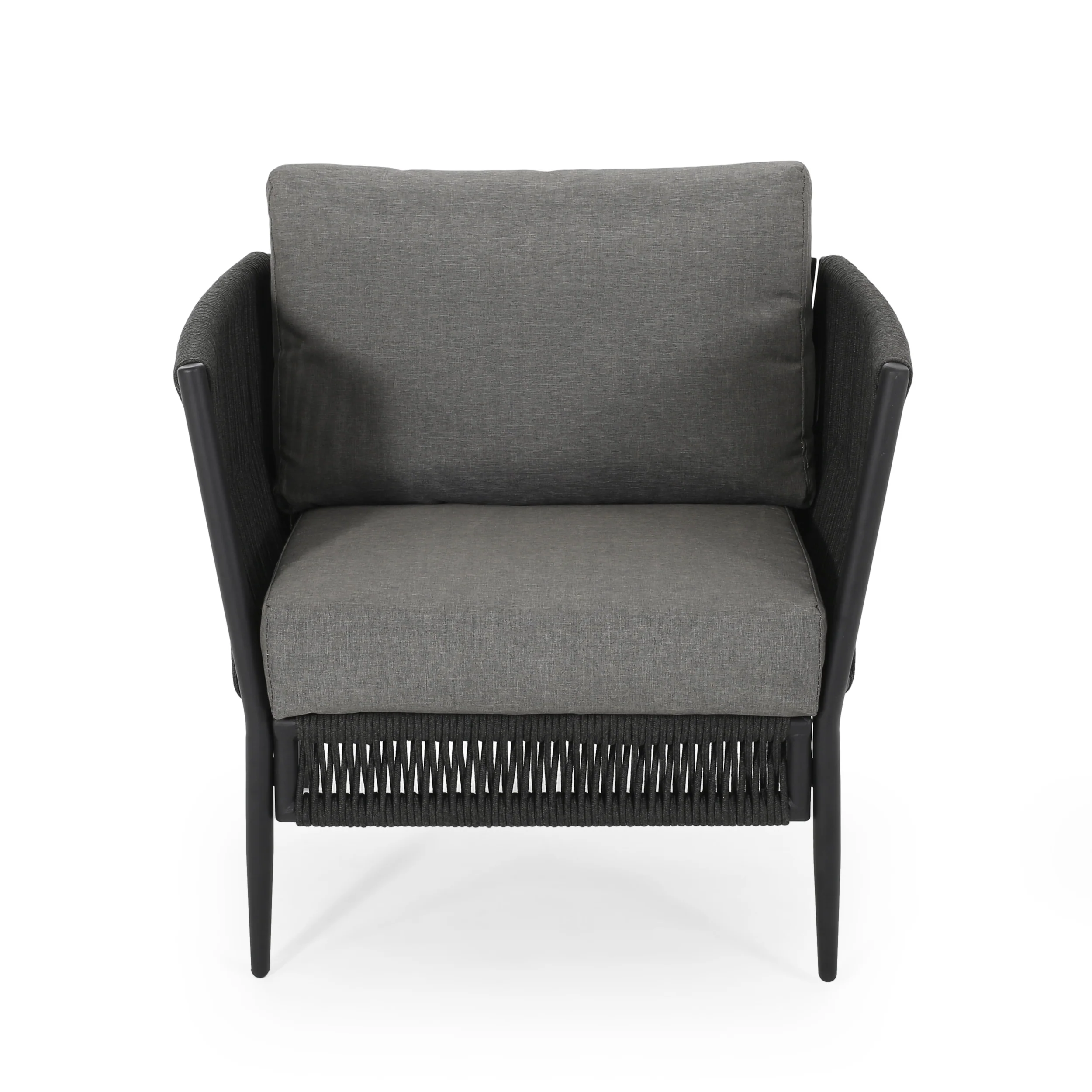 Sefora Outdoor Rope Club Chair with Cushions (Set of 2) - furnishings