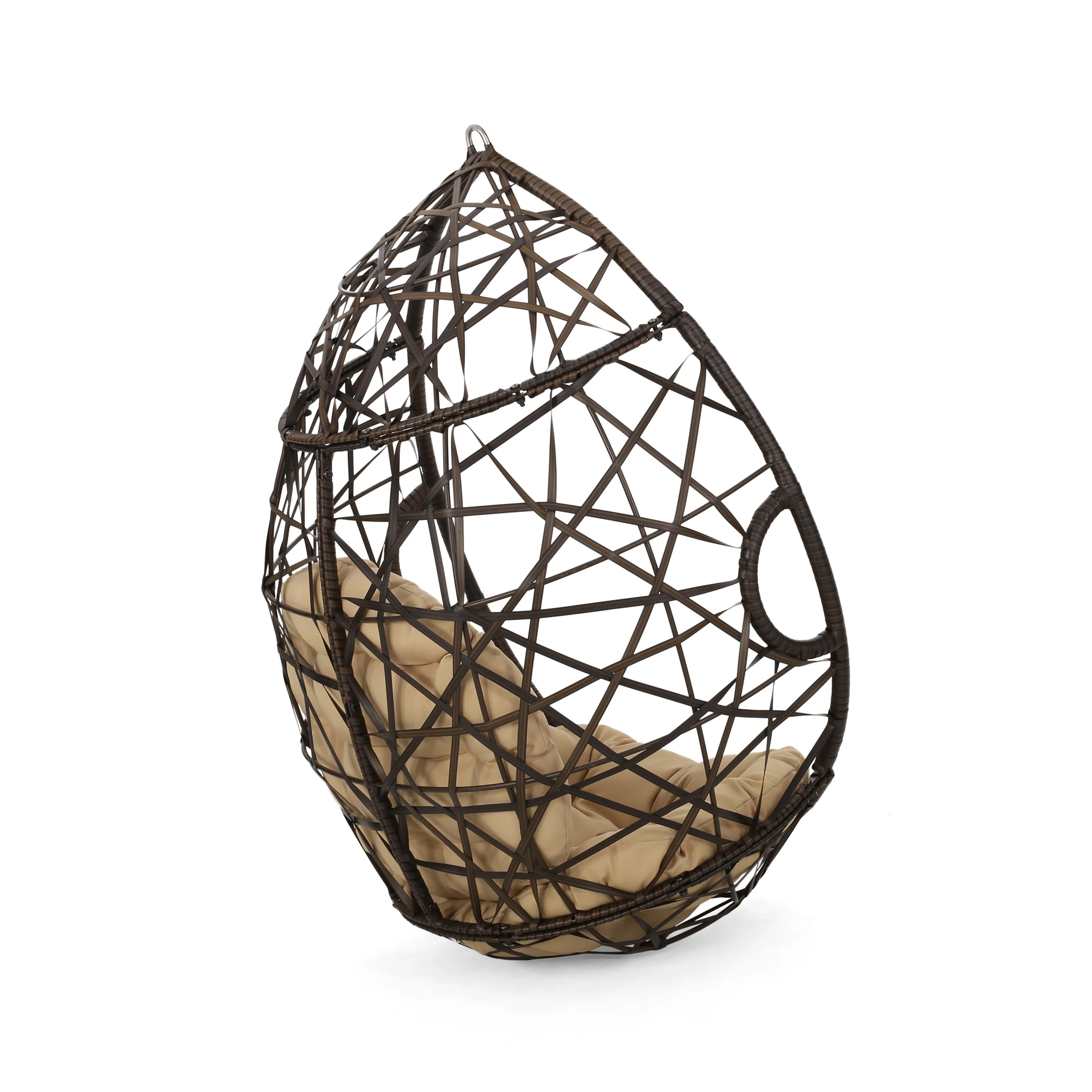 Berkley Indoor/Outdoor Wicker Hanging Egg / Teardrop Chair (Stand Not Included) - furnishings