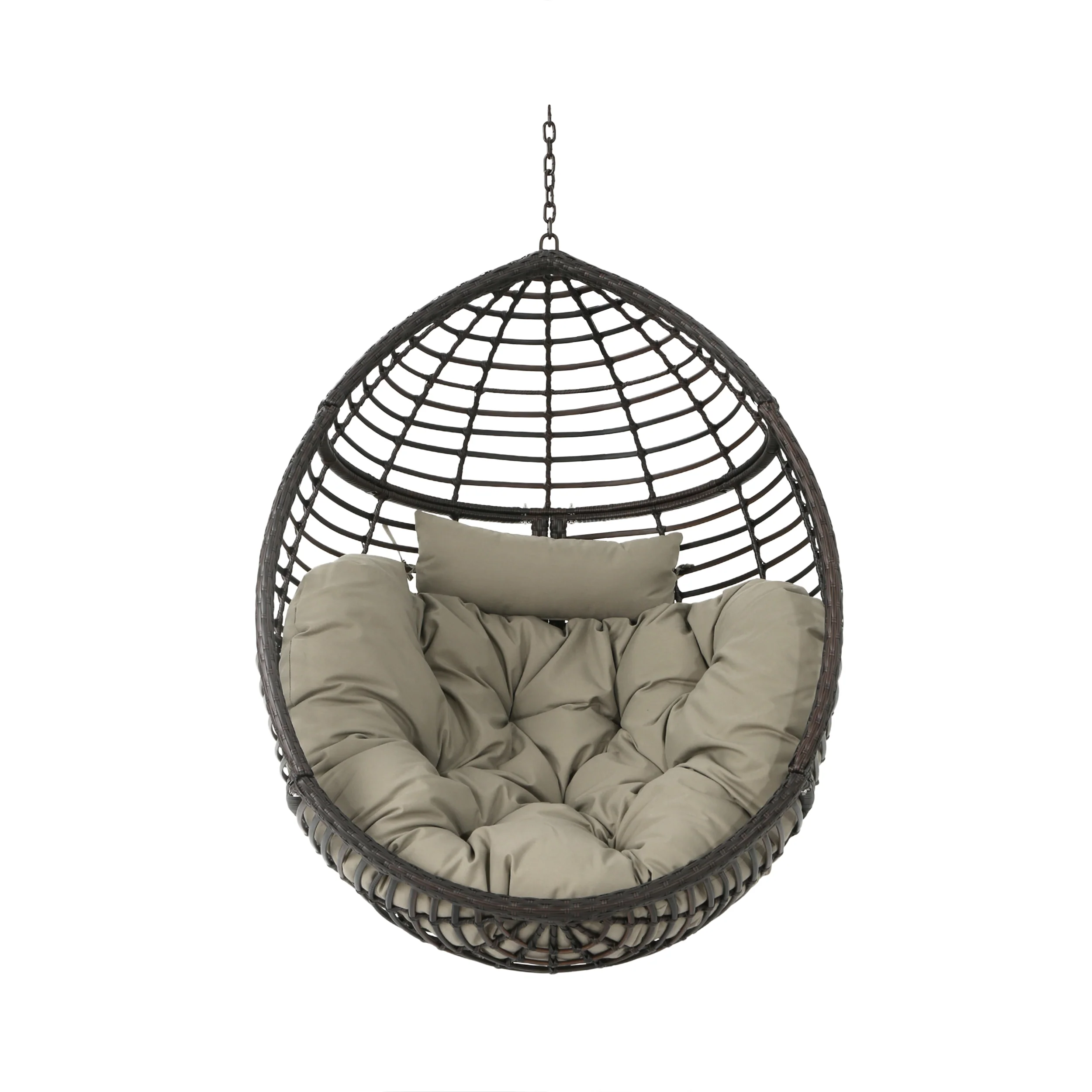 Leasa Indoor/Outdoor Hanging Teardrop / Egg Chair (Stand Not Included) - furnishings