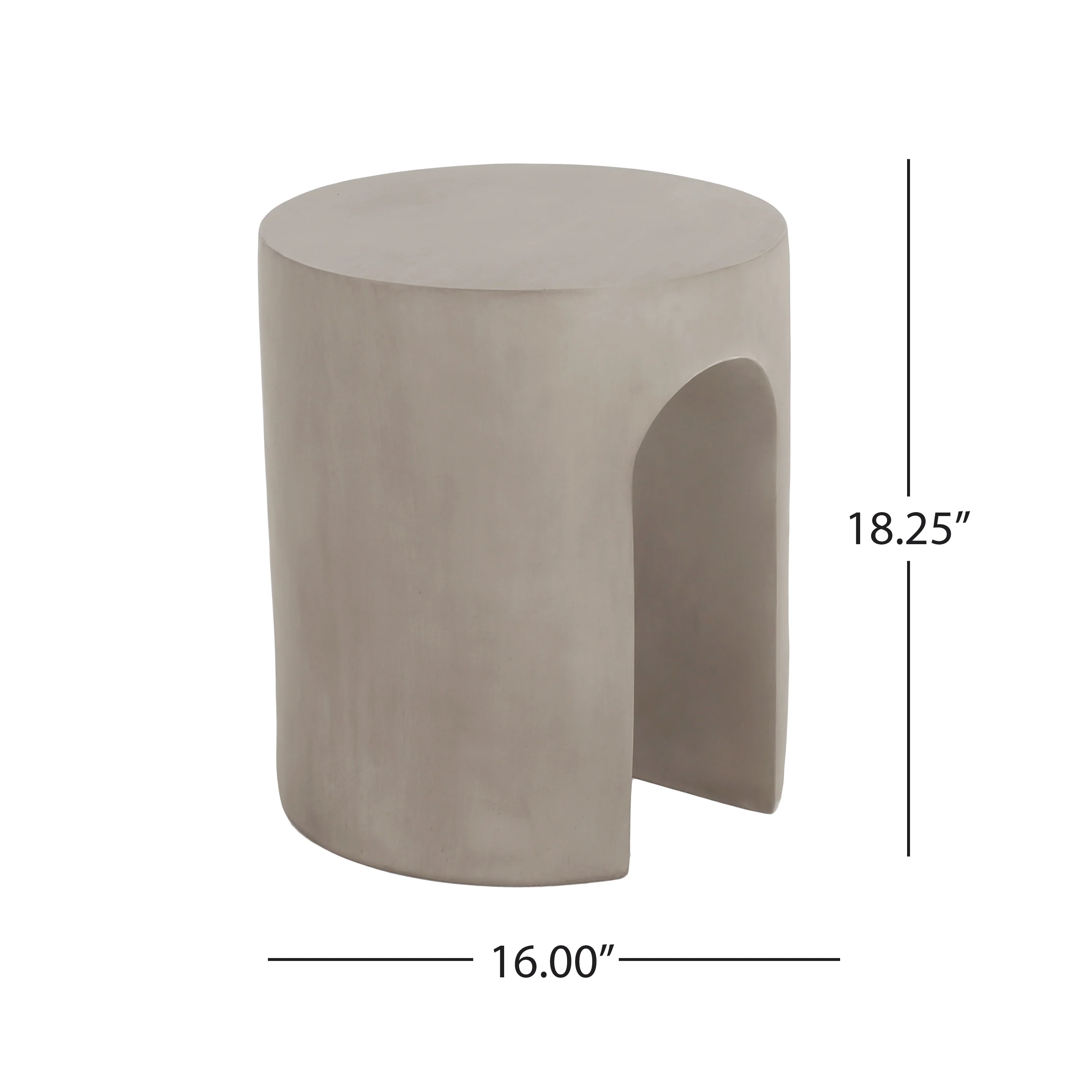 Thayer Modern U-Shape Side Table - furnishings