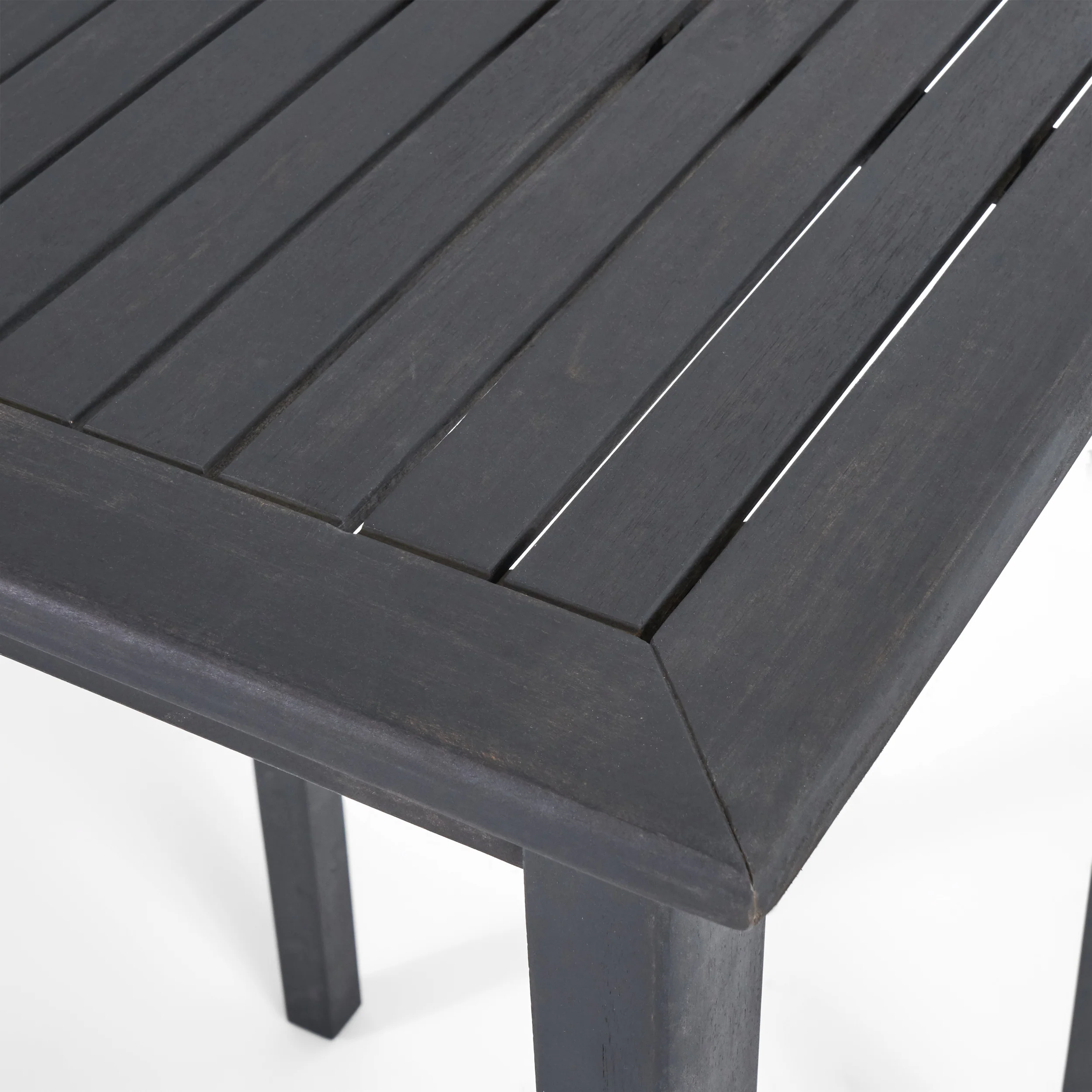 Teresa Outdoor Minimalist Acacia Wood Rectangle Bar Table - furnishings