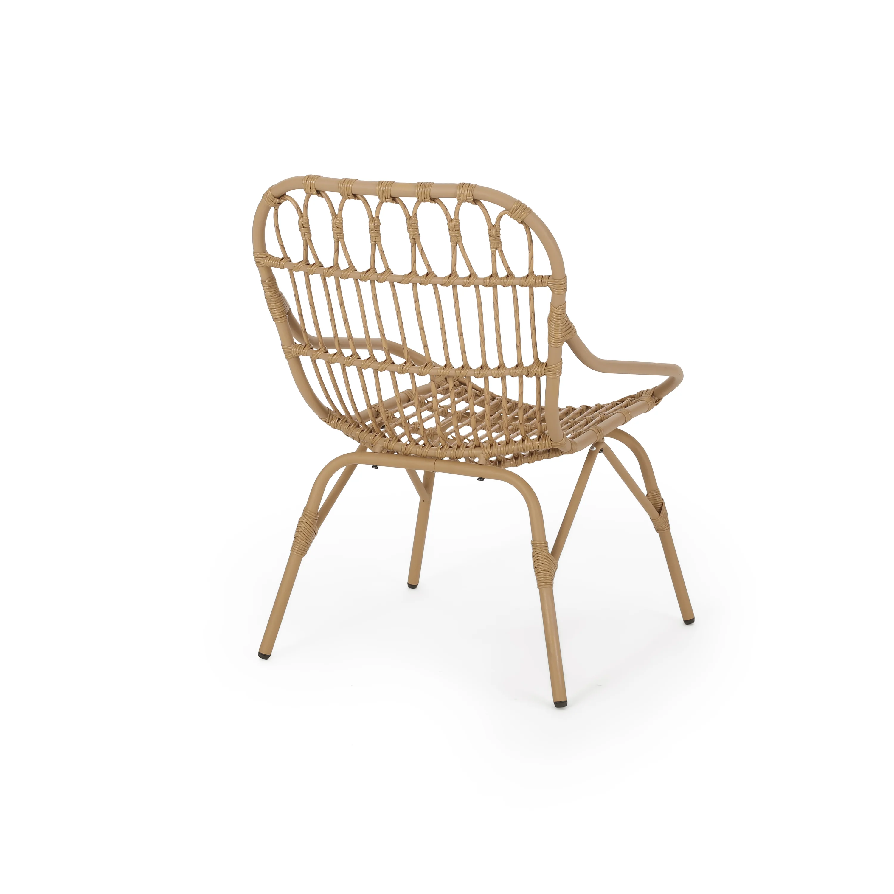 Barrister Outdoor Wicker Accent Chairs, Set of 2 - furnishings