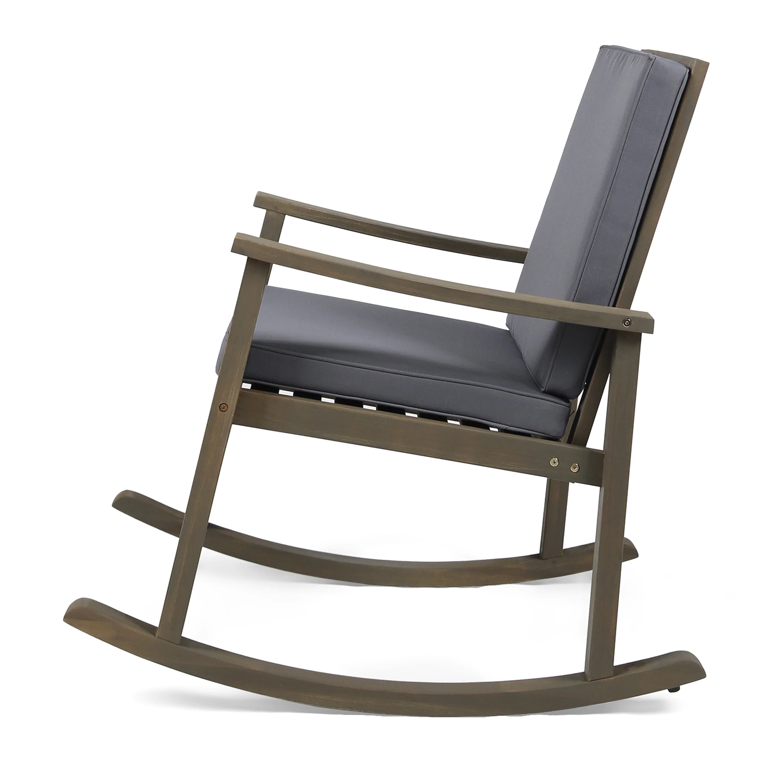 Aeney Outdoor Acacia Wood Rocking Chair - furnishings