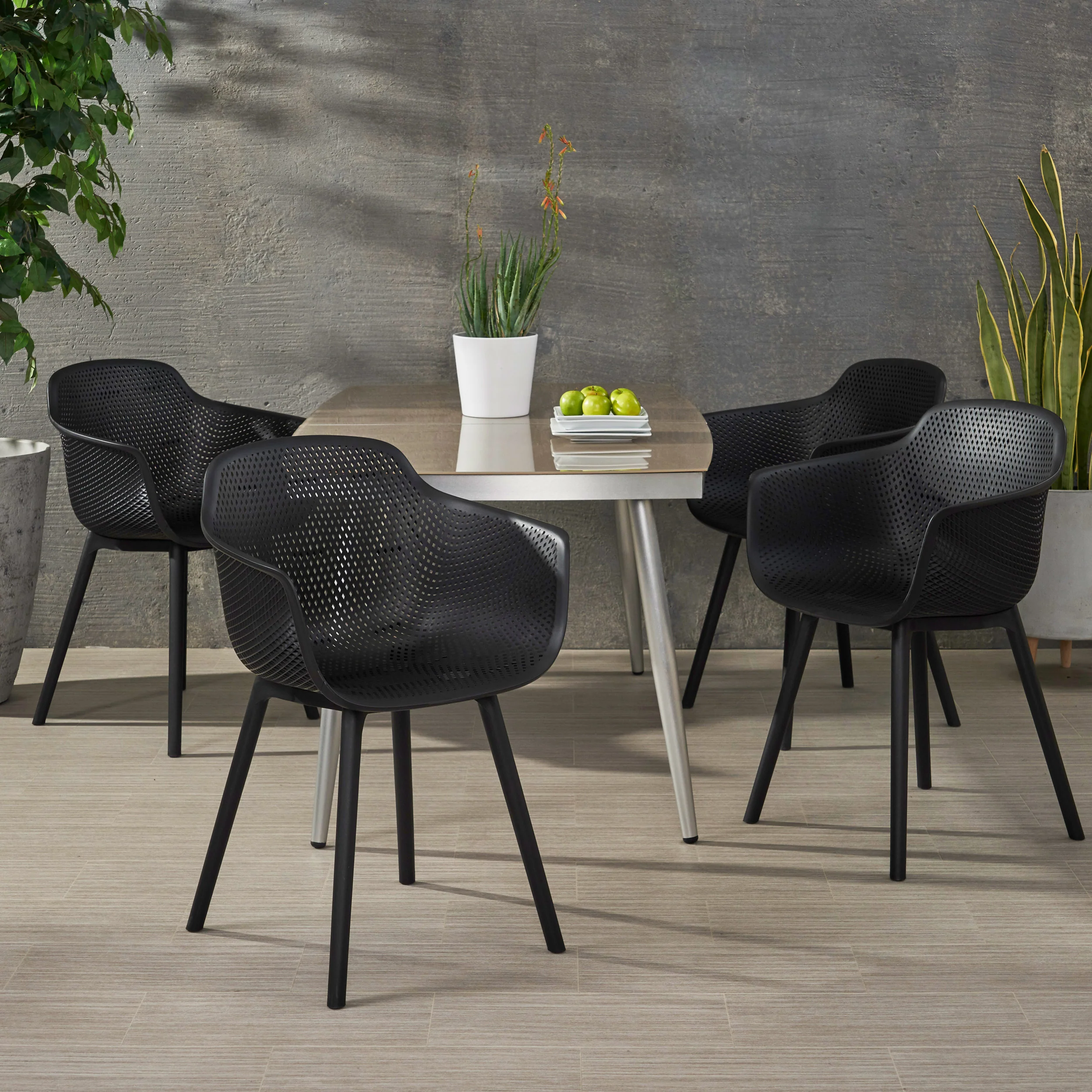 Barbados Outdoor Modern Dining Chairs - furnishings