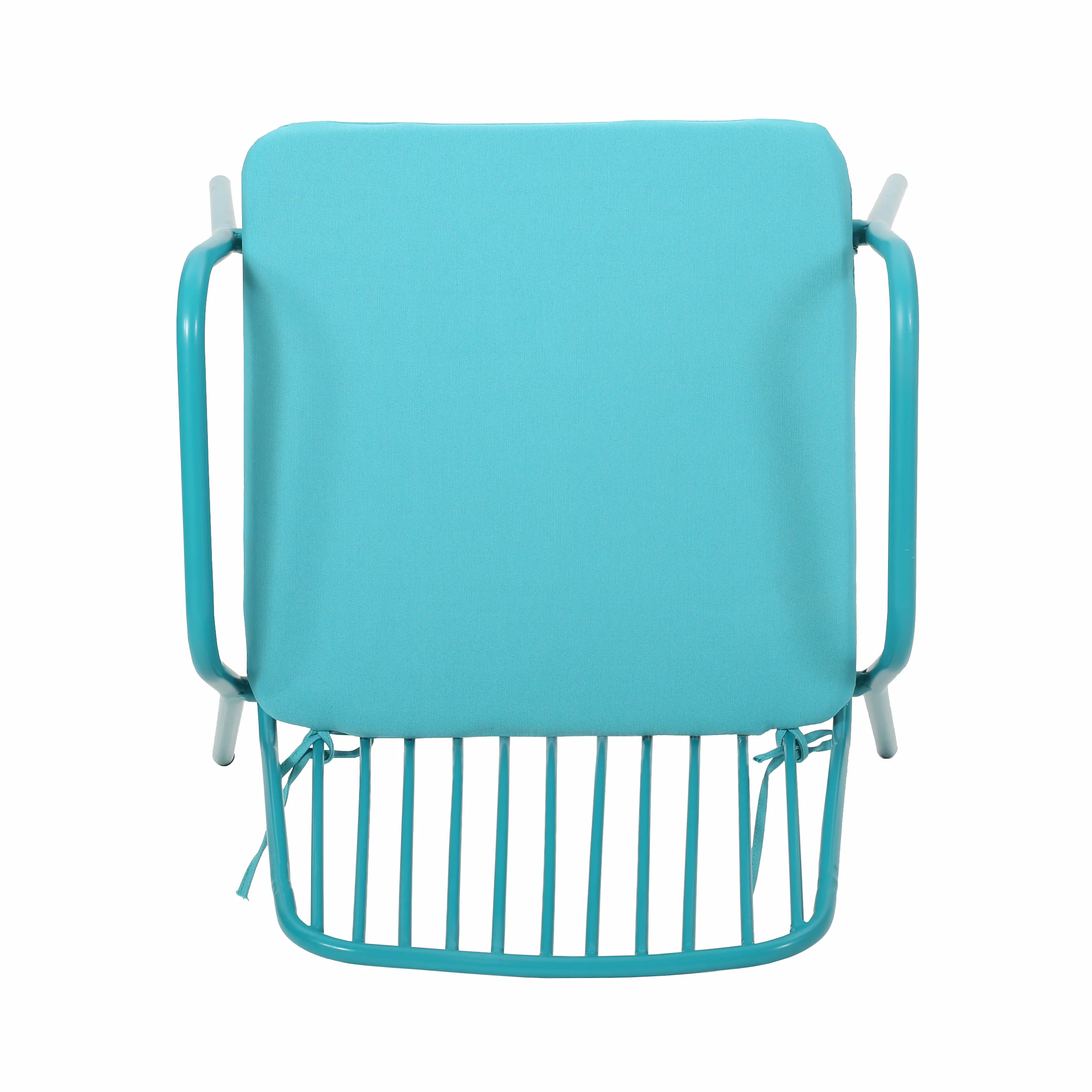 Ashwood Outdoor Modern Iron Club Chair with Cushion (Set of 2) - furnishings