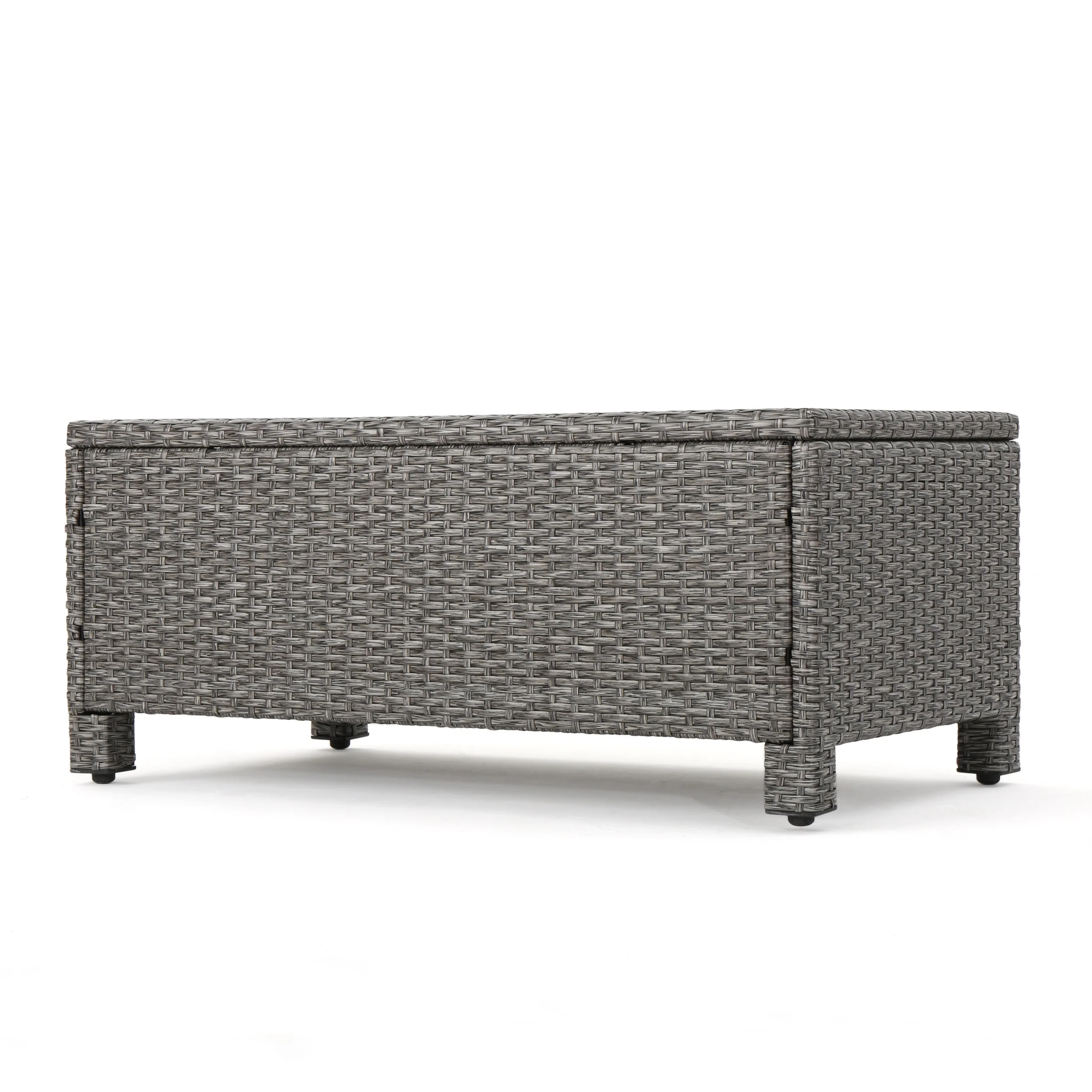 Pueblo Outdoor Wicker Daybed Set w/ Water Resistant Cushions - furnishings