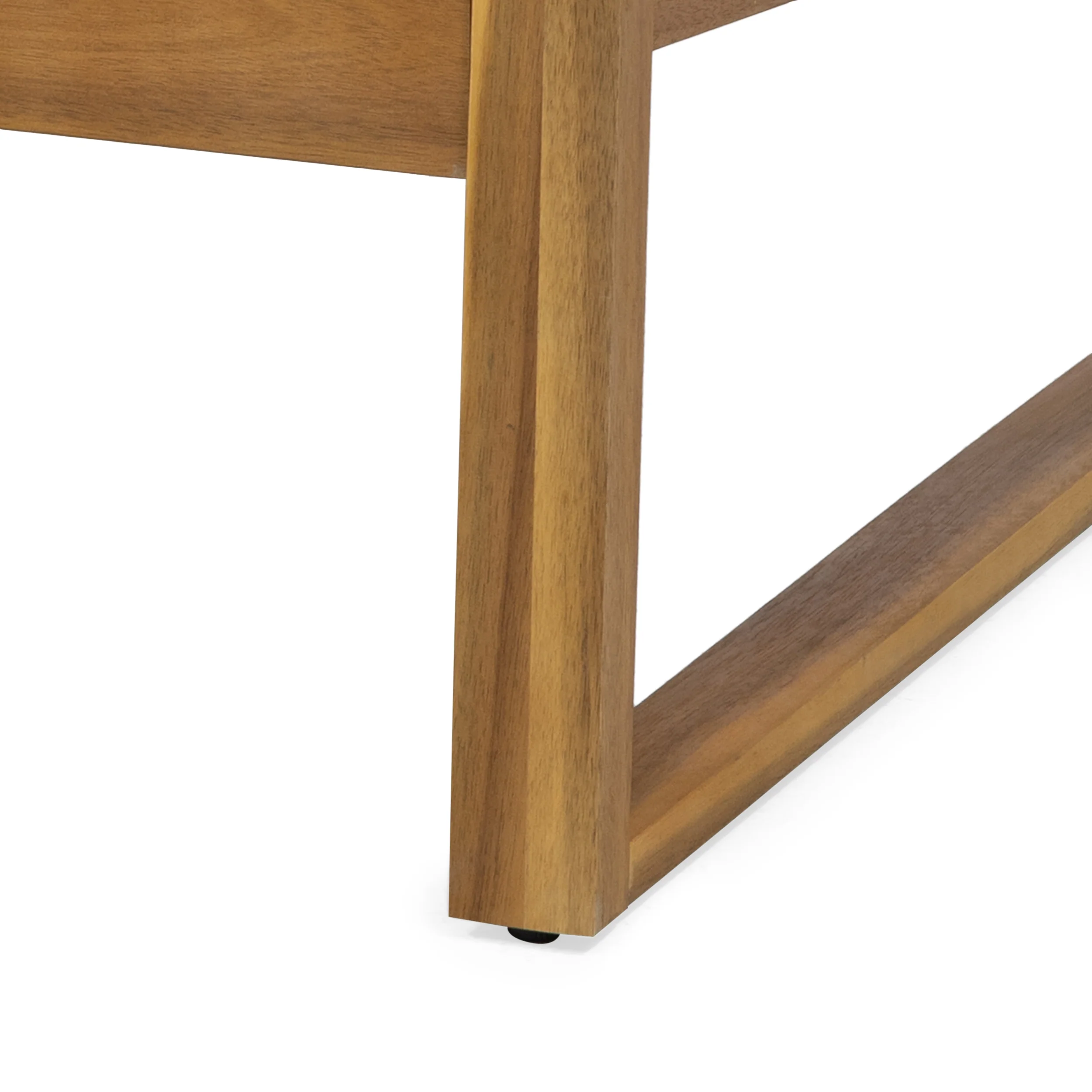 Johnlucas Outdoor Acacia Wood Club Chair with Cushion - furnishings