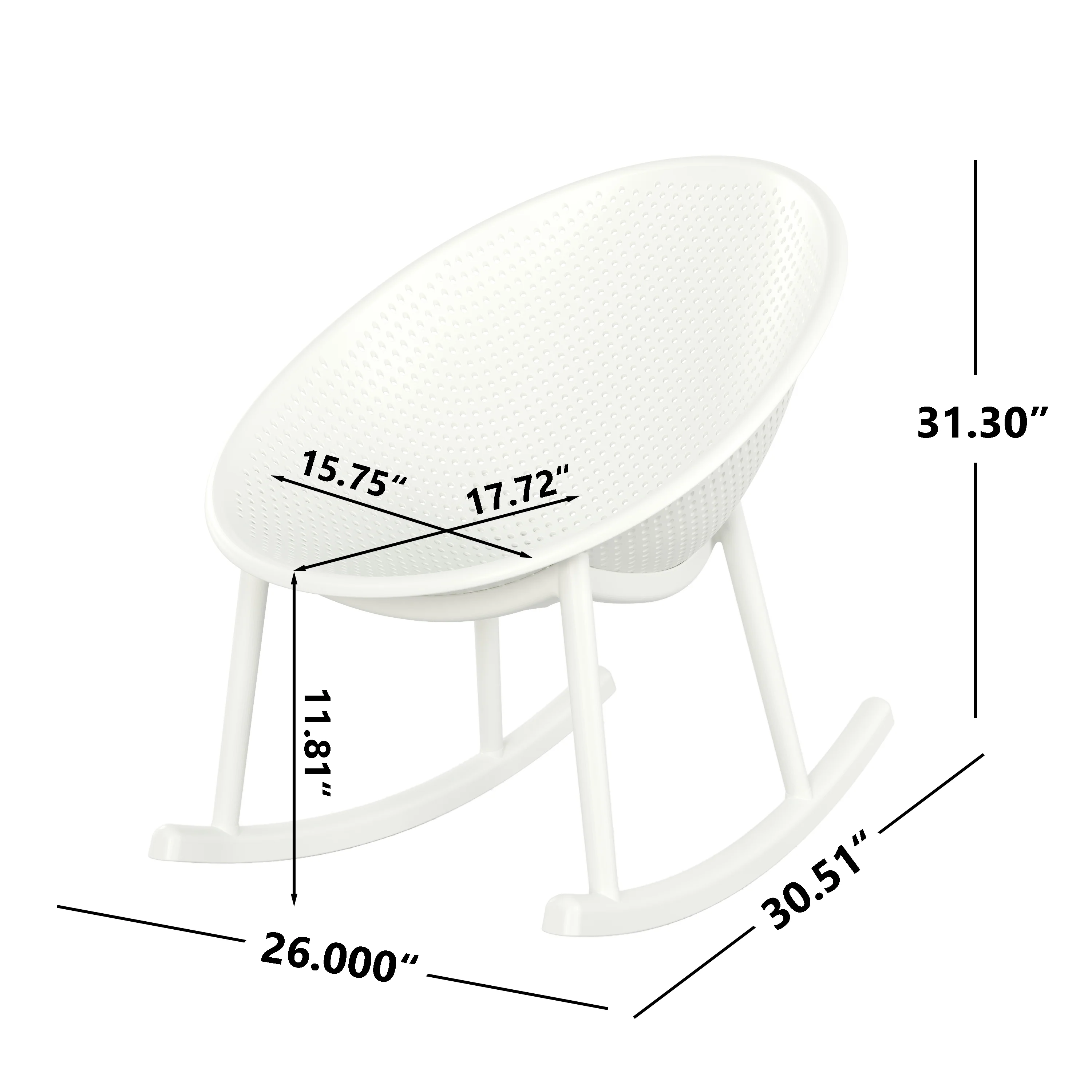 Lysandro Outdoor Patio Accent & Rocking Chairs, Set of 2 - furnishings