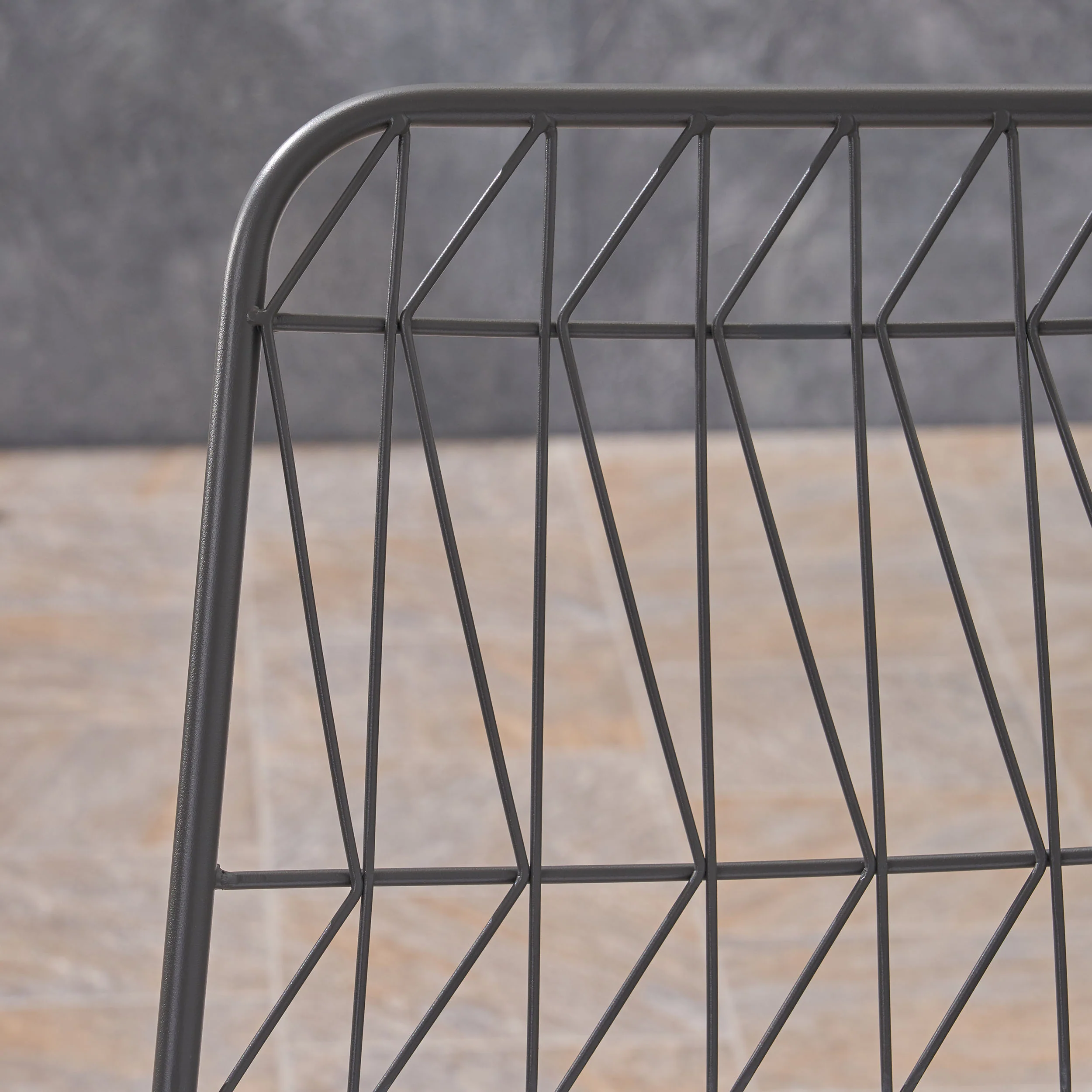 Hedy Outdoor Wire Counter Stools with Cushions (Set of 4) - furnishings