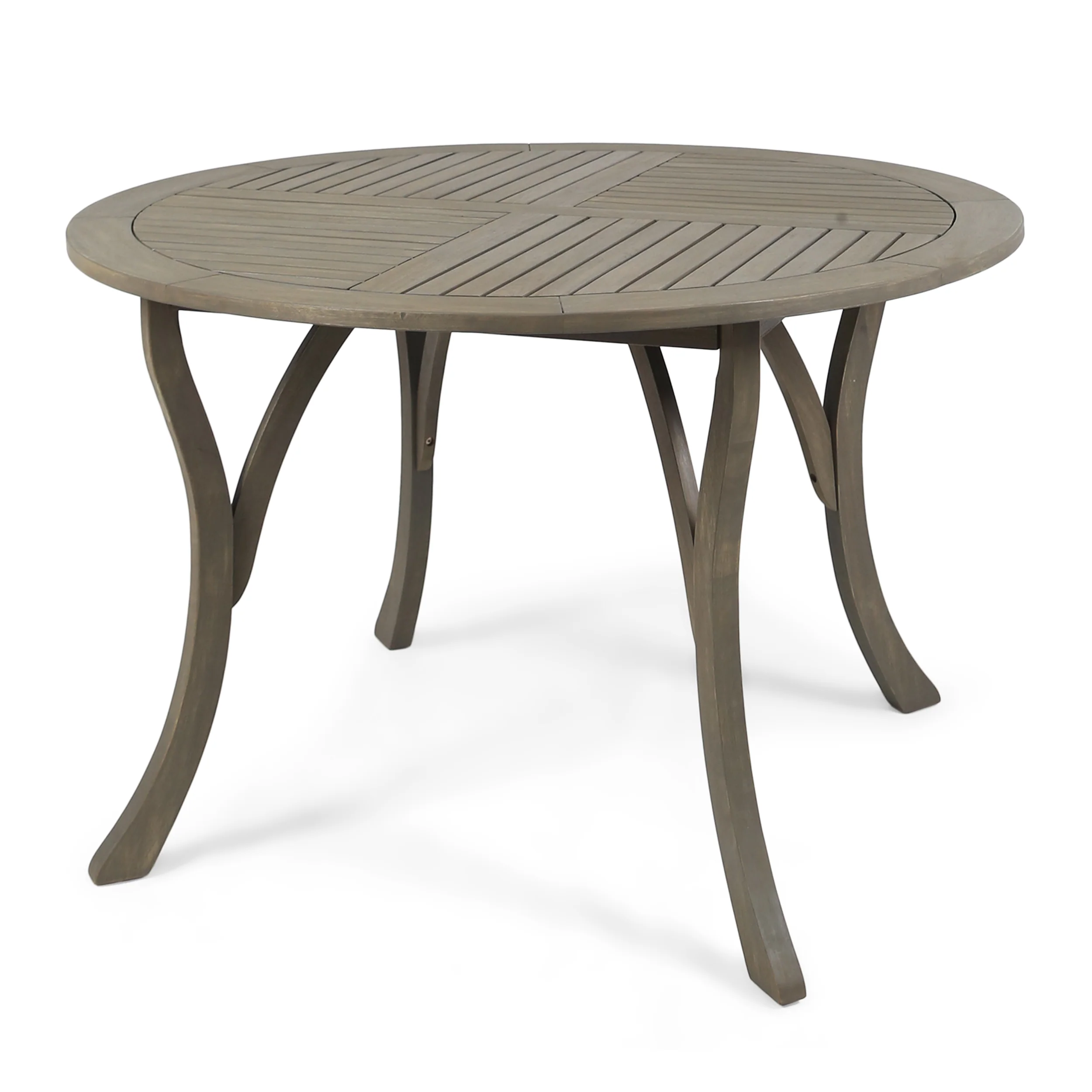 Adn Outdoor 47-inch Round Acacia Wood Dining Table - furnishings
