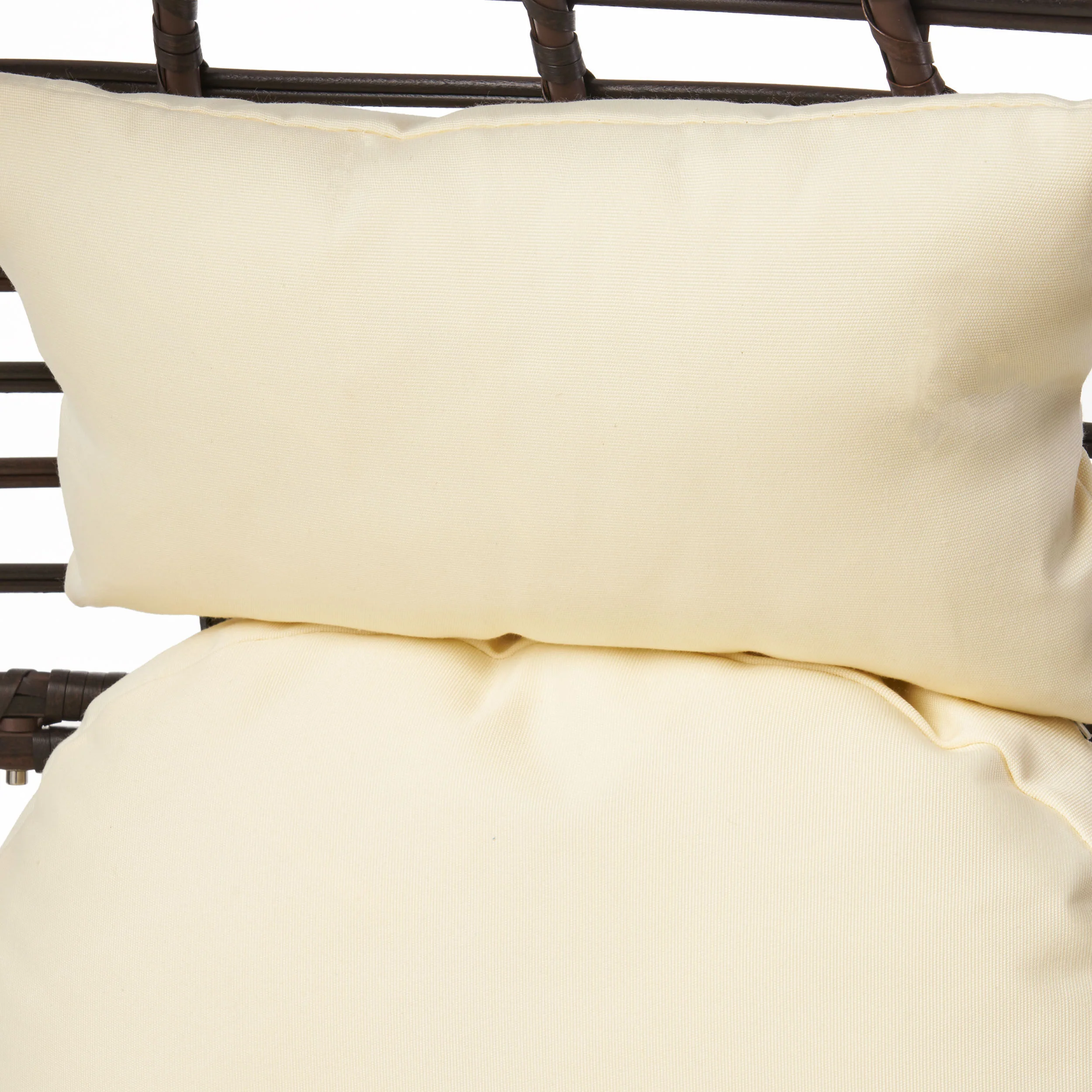 Dermot Outdoor Wicker Freestanding Wicker Teardrop / Egg Chair w/ Cushion - furnishings
