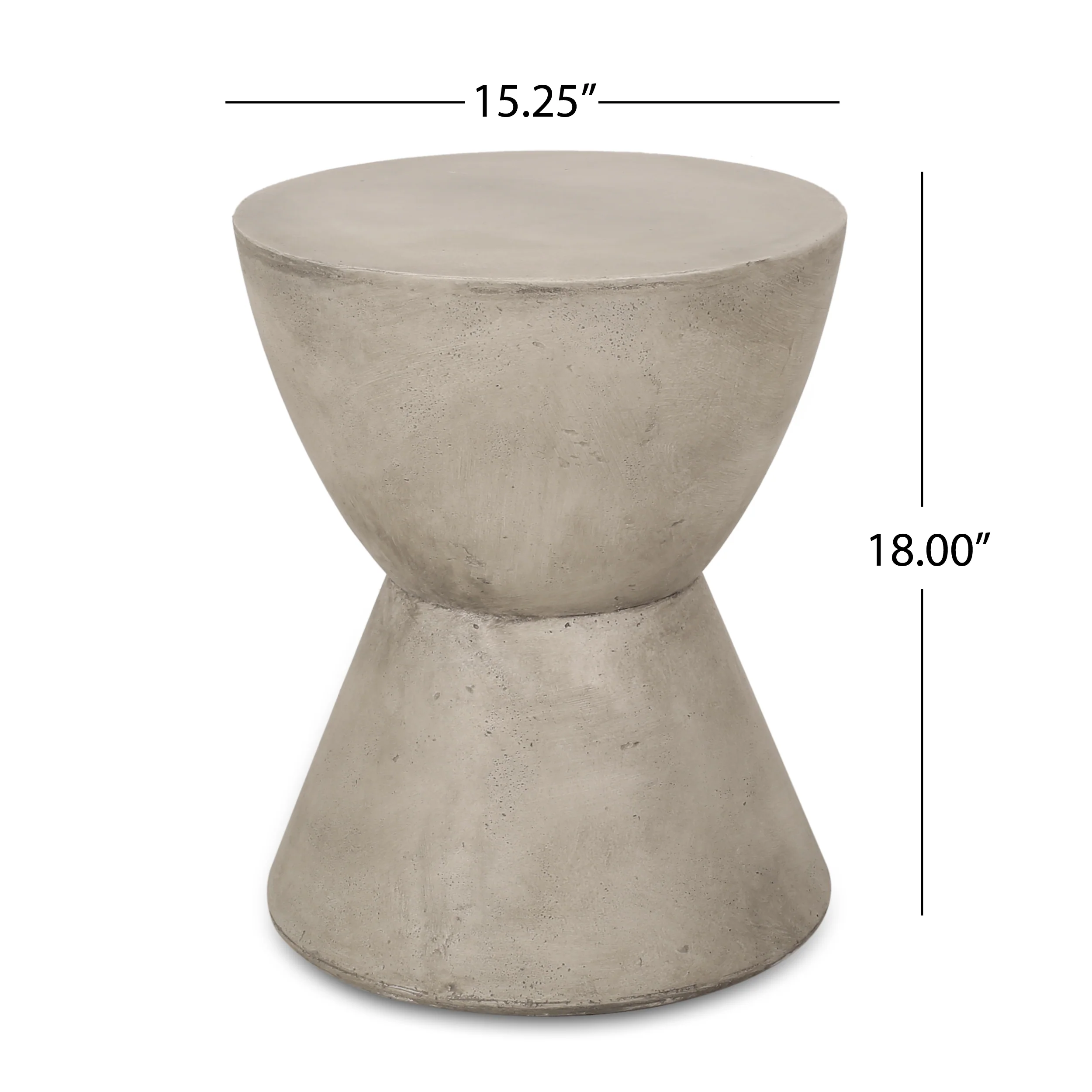 Billion Outdoor Lightweight Concrete Side Table - furnishings