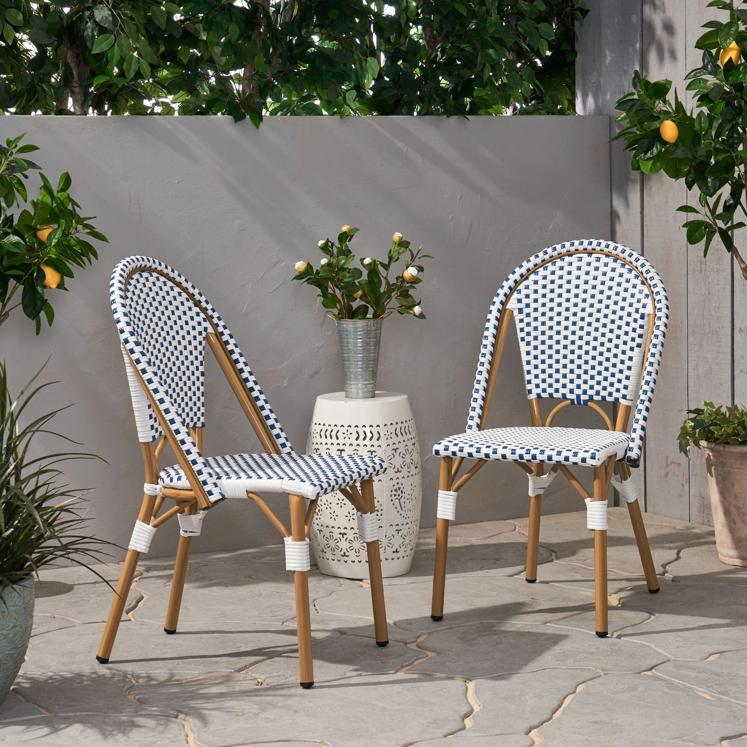 Desire Outdoor French Bistro Chair (Set of 2) - furnishings