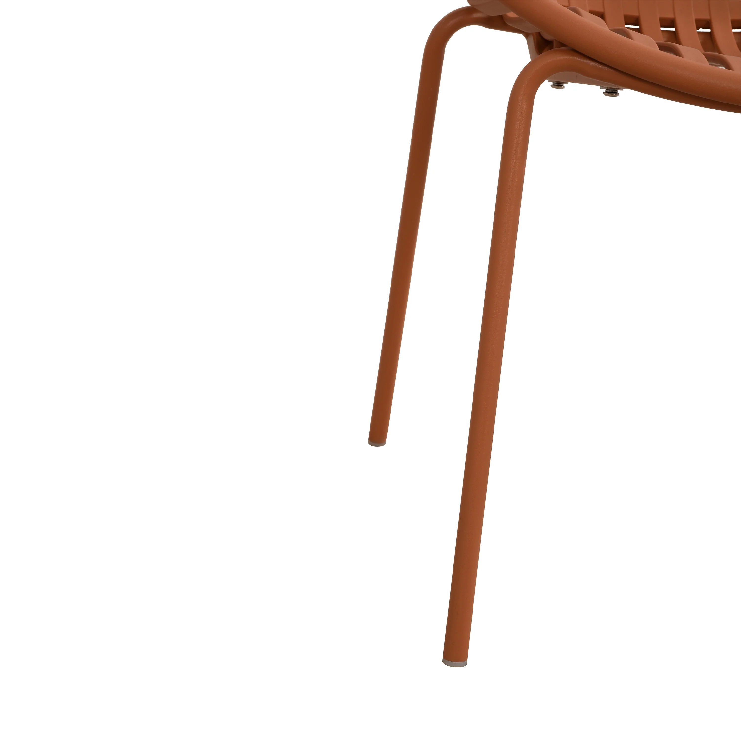 Hespera Patio Dining Chairs with Metal Legs & Breathable Plastic Backrest - furnishings