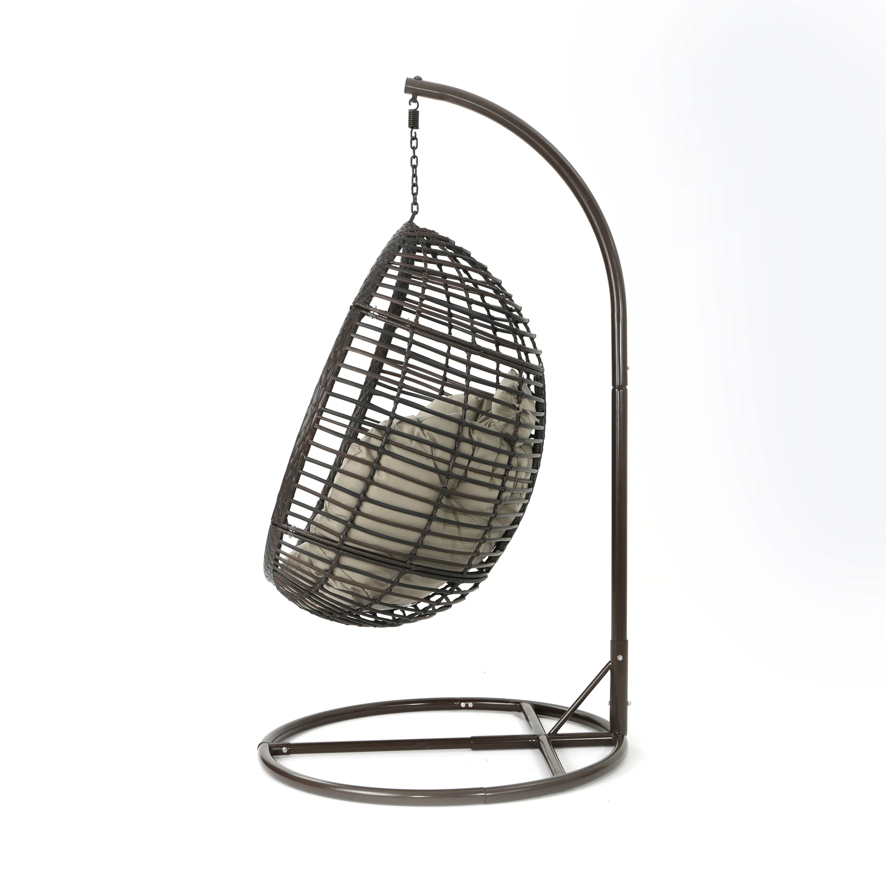 Leasa Outdoor Wicker Hanging Teardrop / Egg Chair - furnishings
