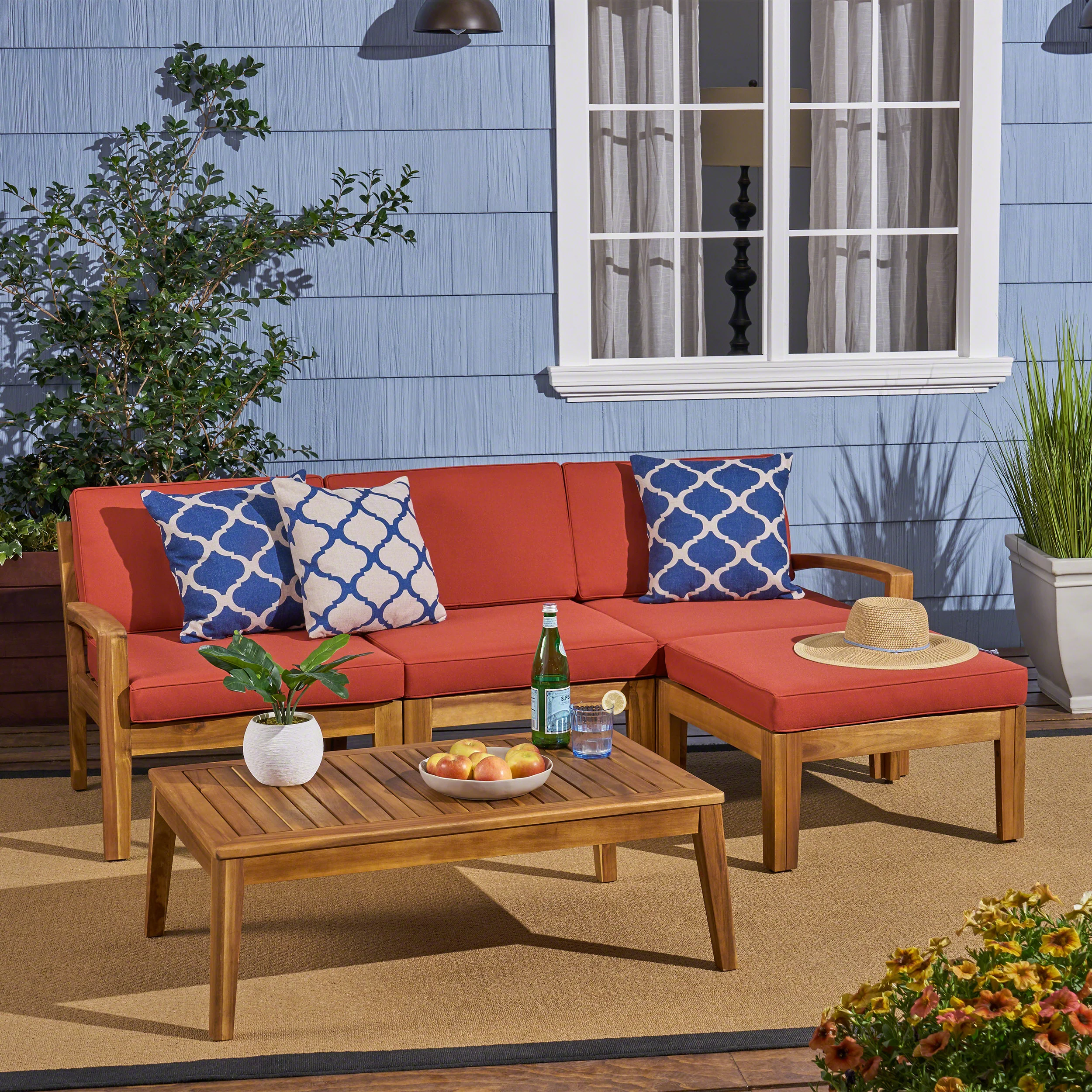 Grenada 5pcs Outdoor Sectional Sofa Set - furnishings