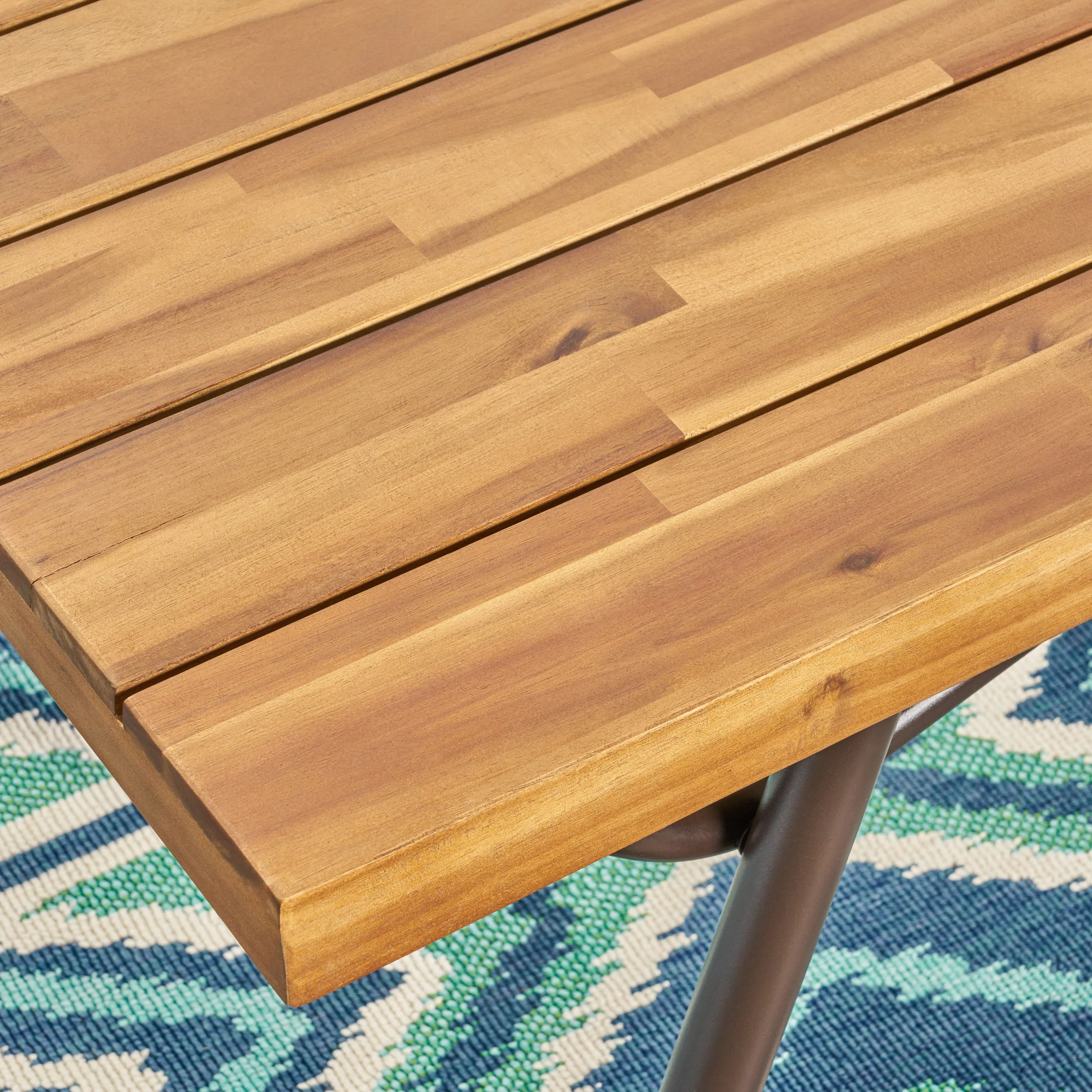Baish Outdoor Acacia Wood Coffee Table, Teak - furnishings