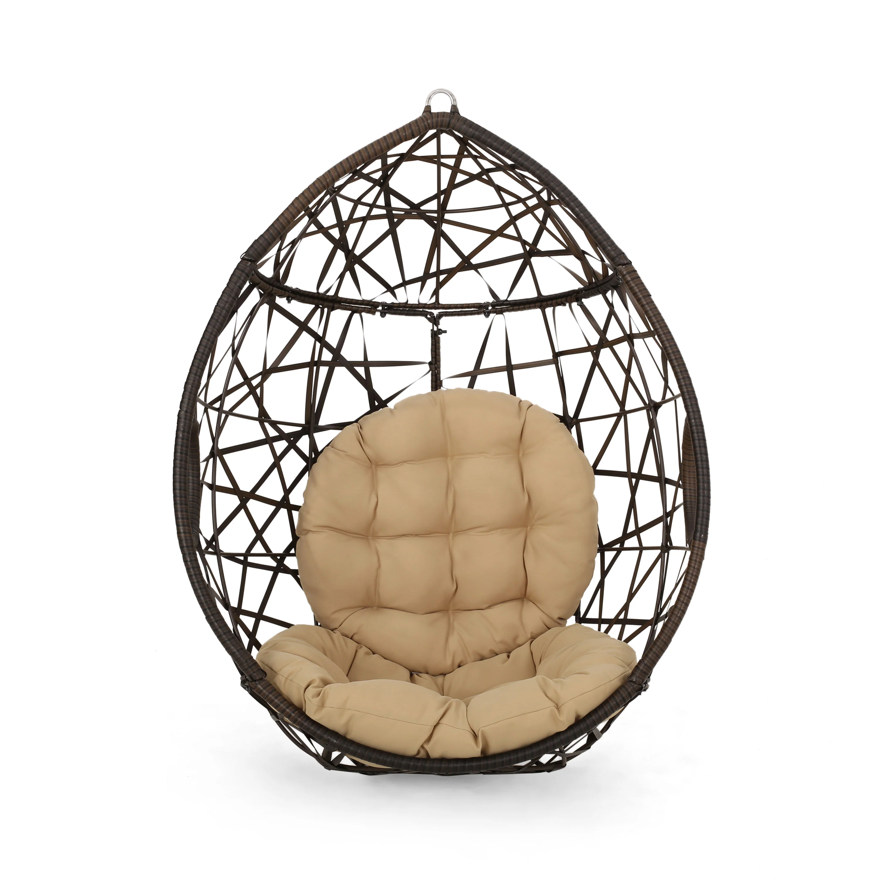 Berkley Indoor/Outdoor Wicker Hanging Egg / Teardrop Chair (Stand Not Included) - furnishings