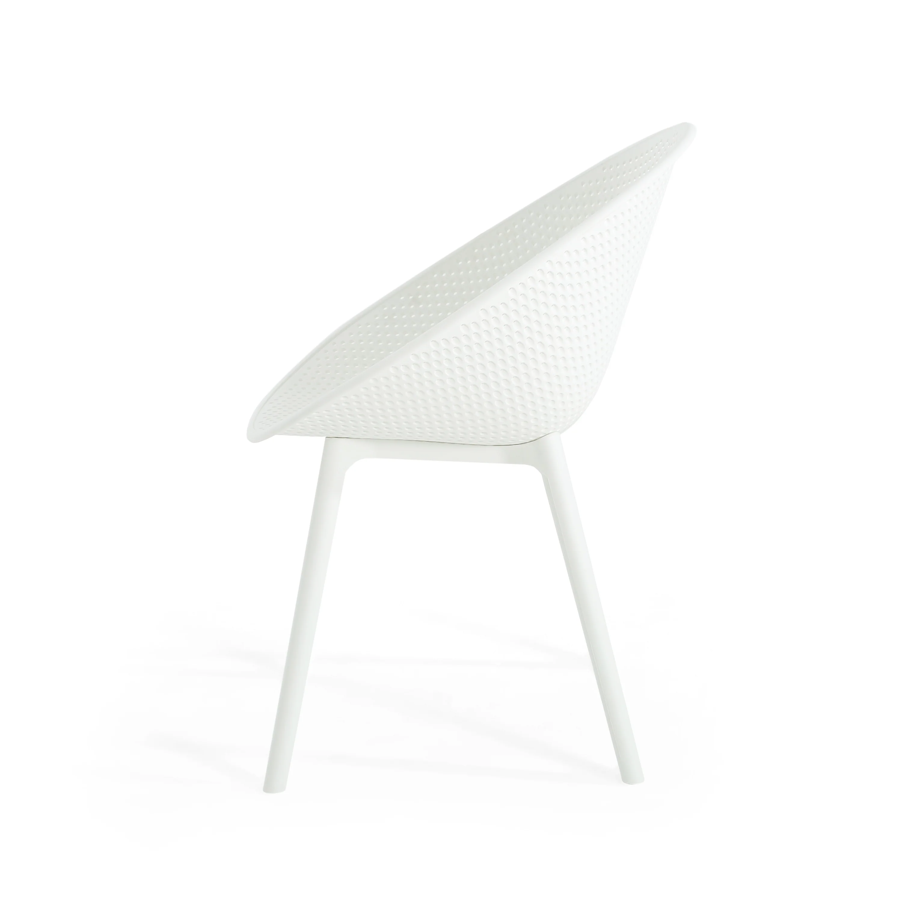 Indoor & Outdoor Polypropelene Plastic Gable Dining Chair, Set of 2 - furnishings