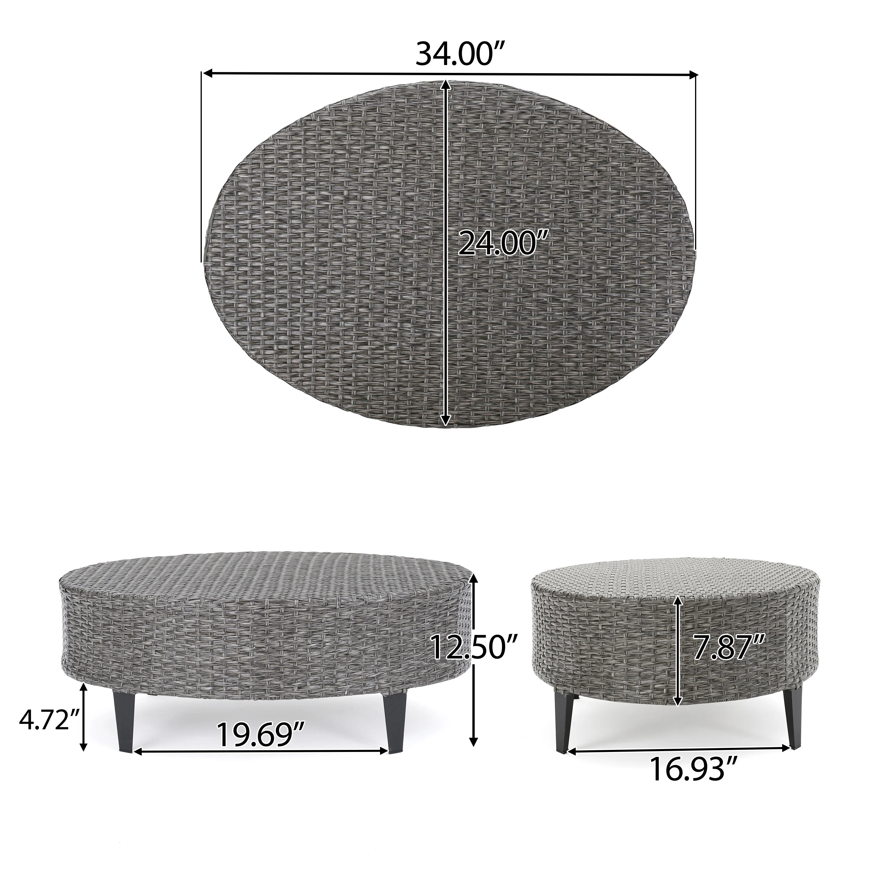 Marlen Outdoor Wicker Coffee Table - furnishings