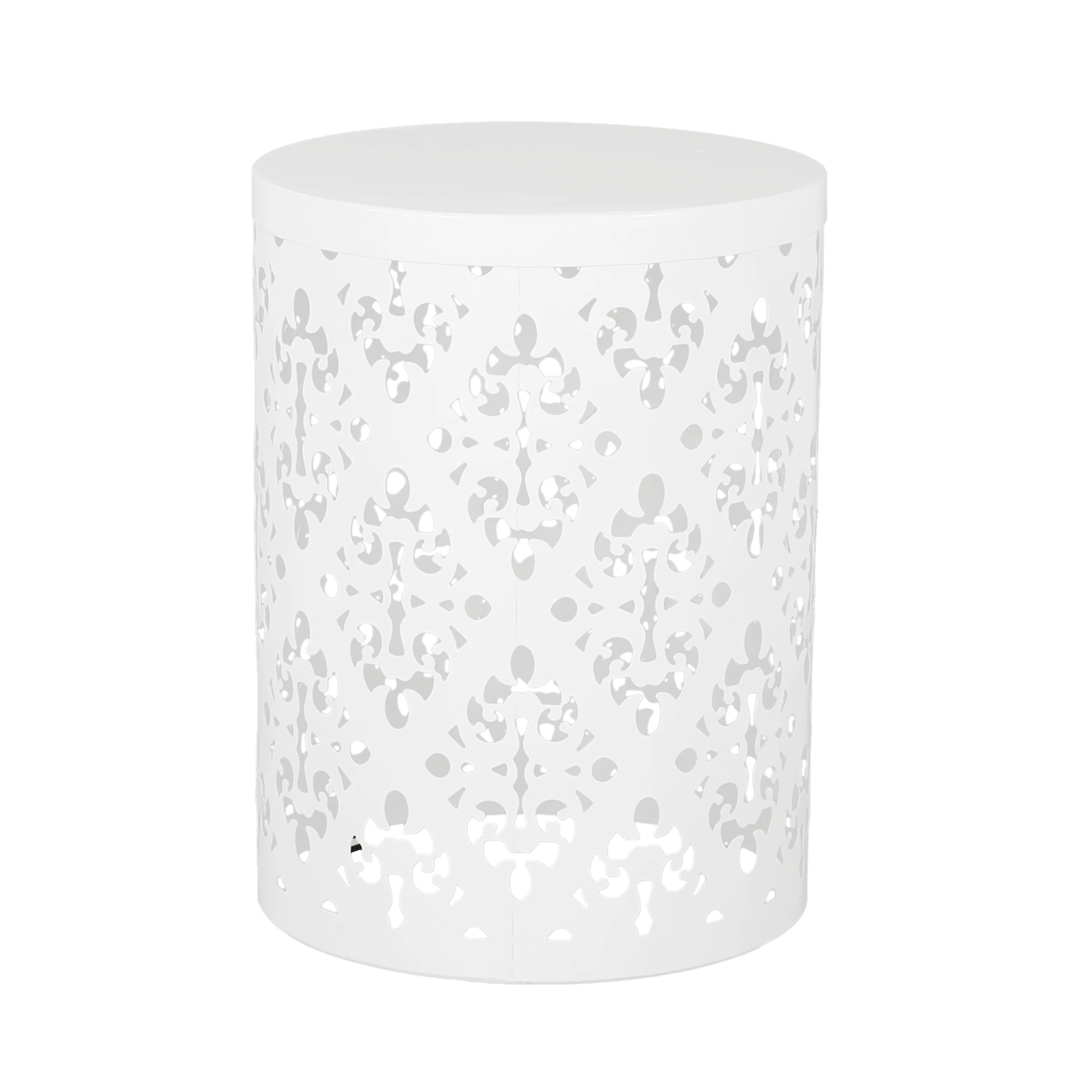 Verdugo Outdoor Metal Side Tables, Set of 2 - furnishings
