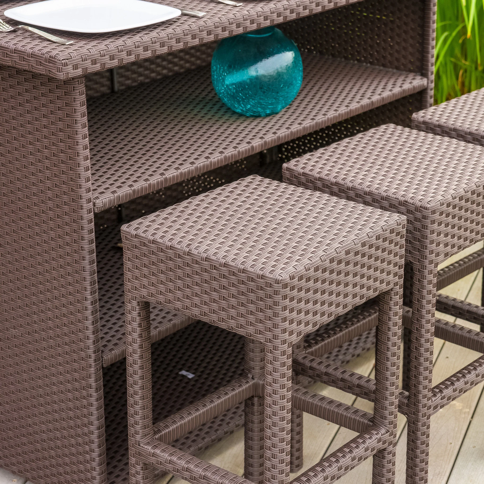 Rudolfo Outdoor 7pc Bar Set - furnishings