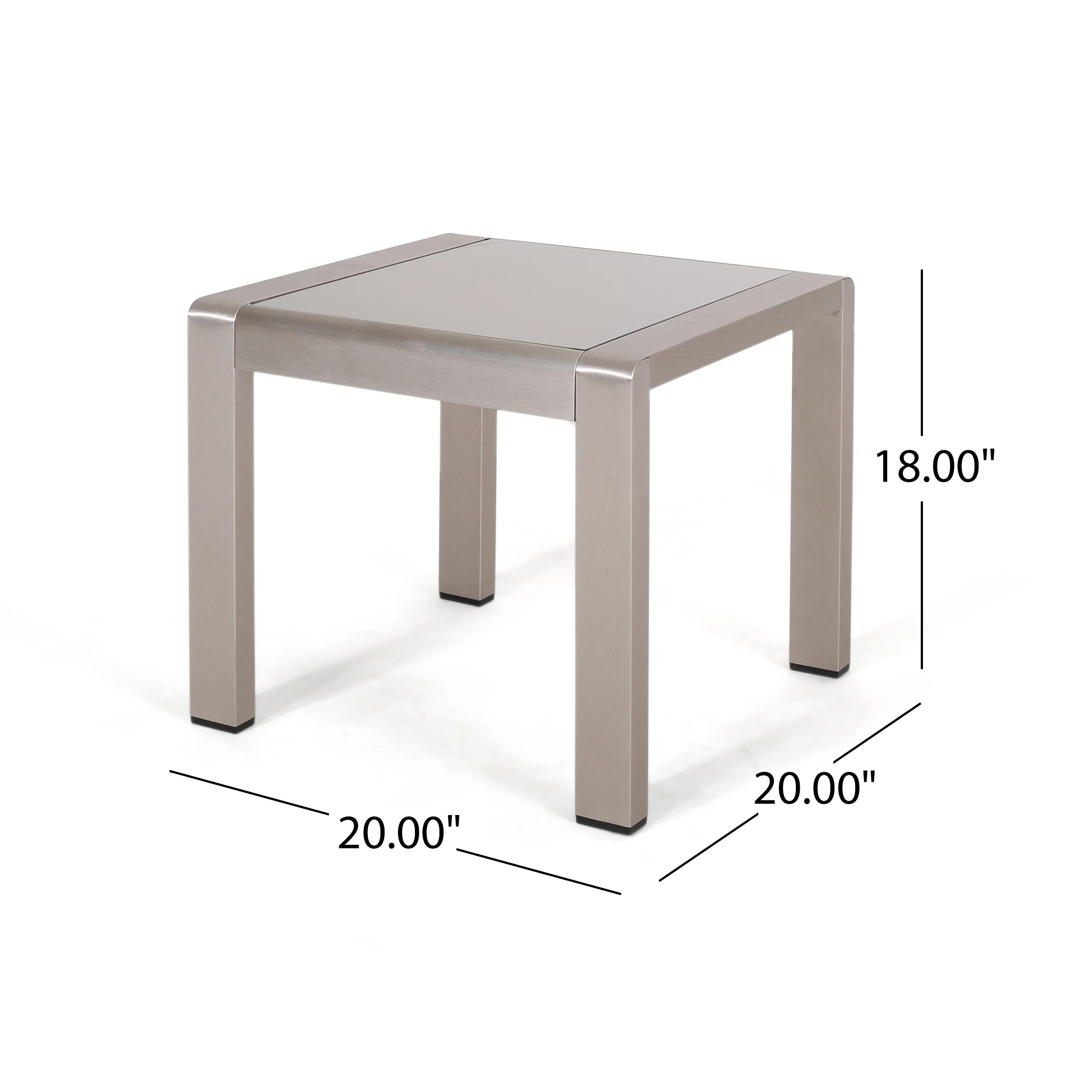 Cherie Outdoor 9 Seater Aluminum Sectional Sofa Set with Side Tables - furnishings