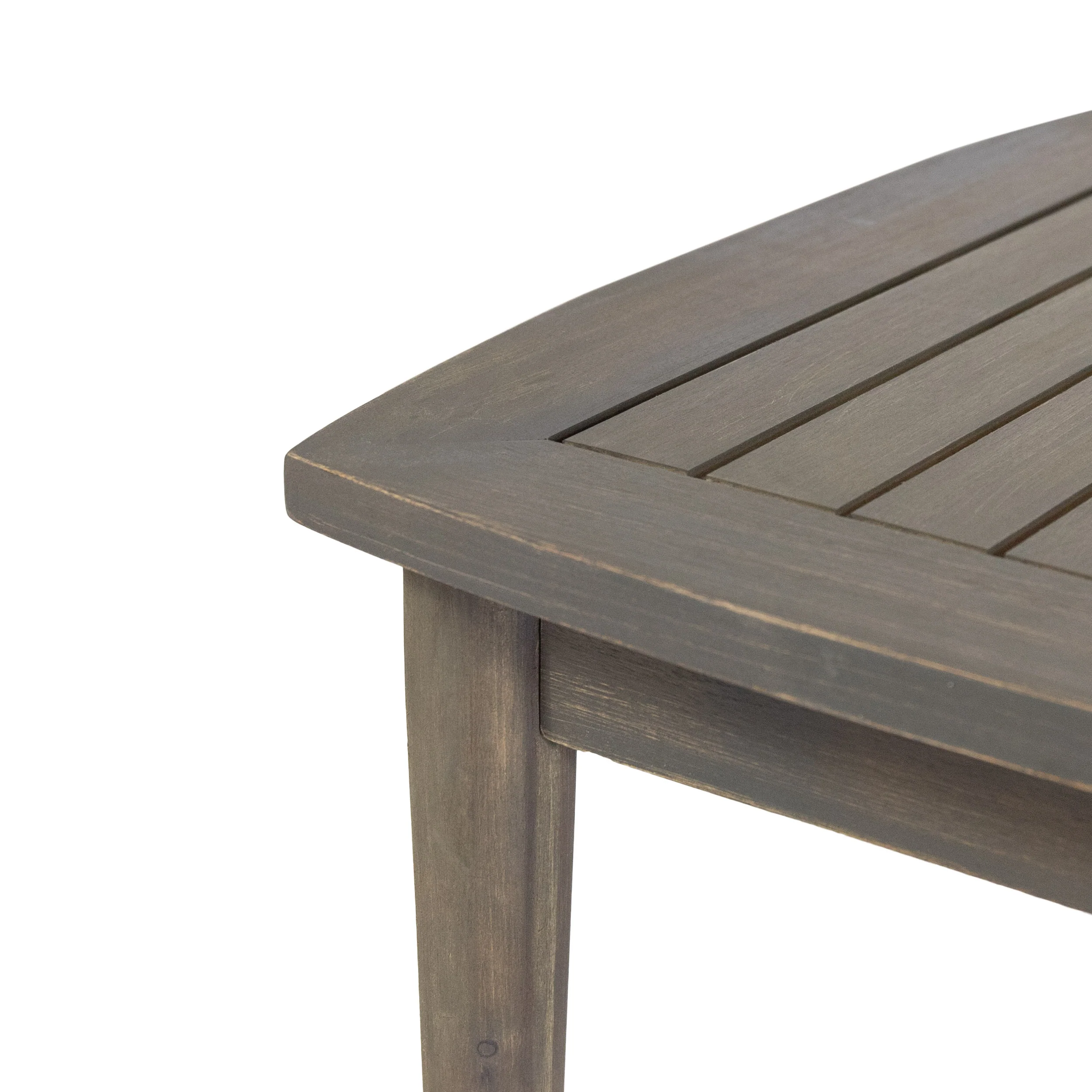 Emmry Outdoor Acacia Wood 4 Seater Chat Set with Coffee Table - furnishings