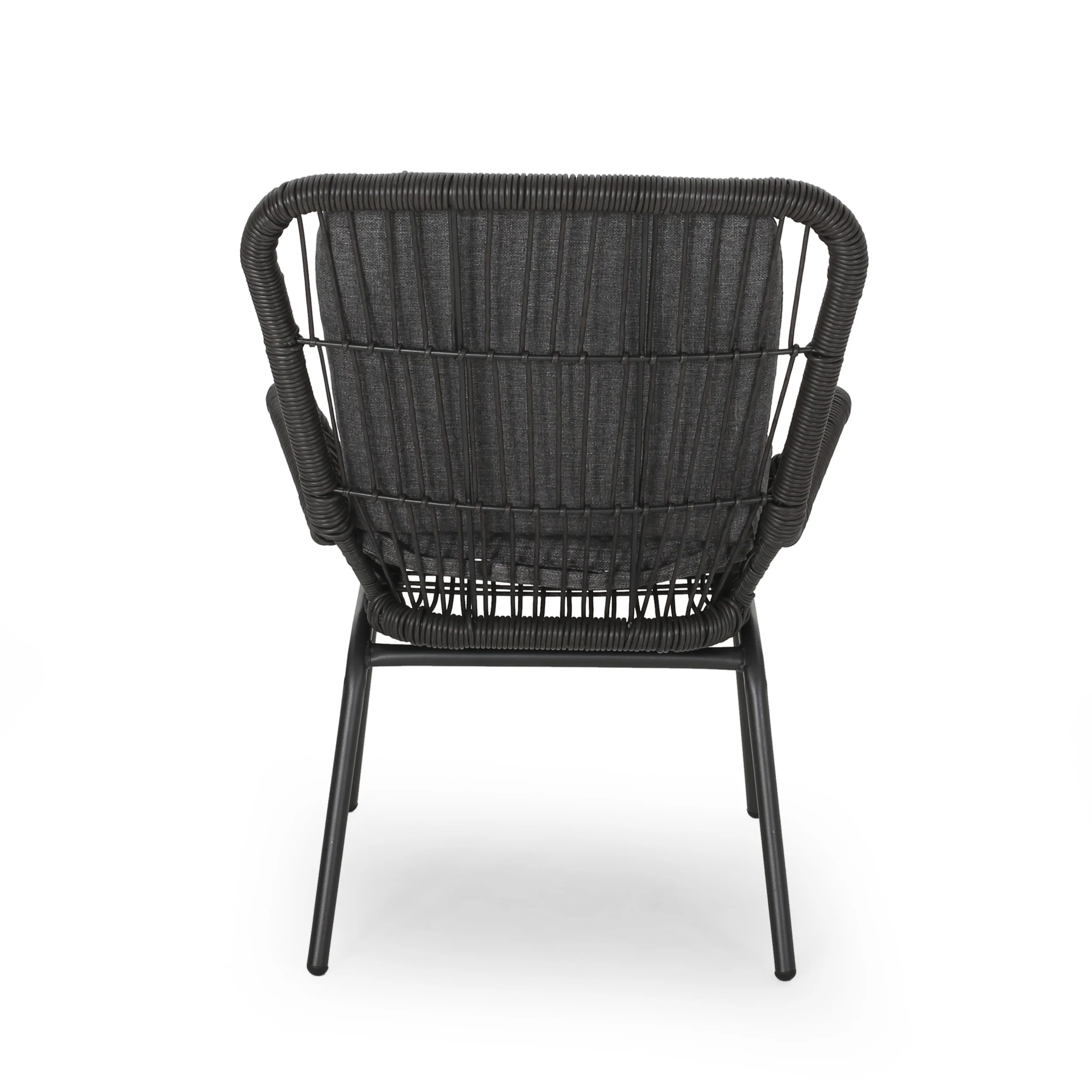 Averyrose Outdoor Wicker Club Chair with Cushions (Set of 2) - furnishings