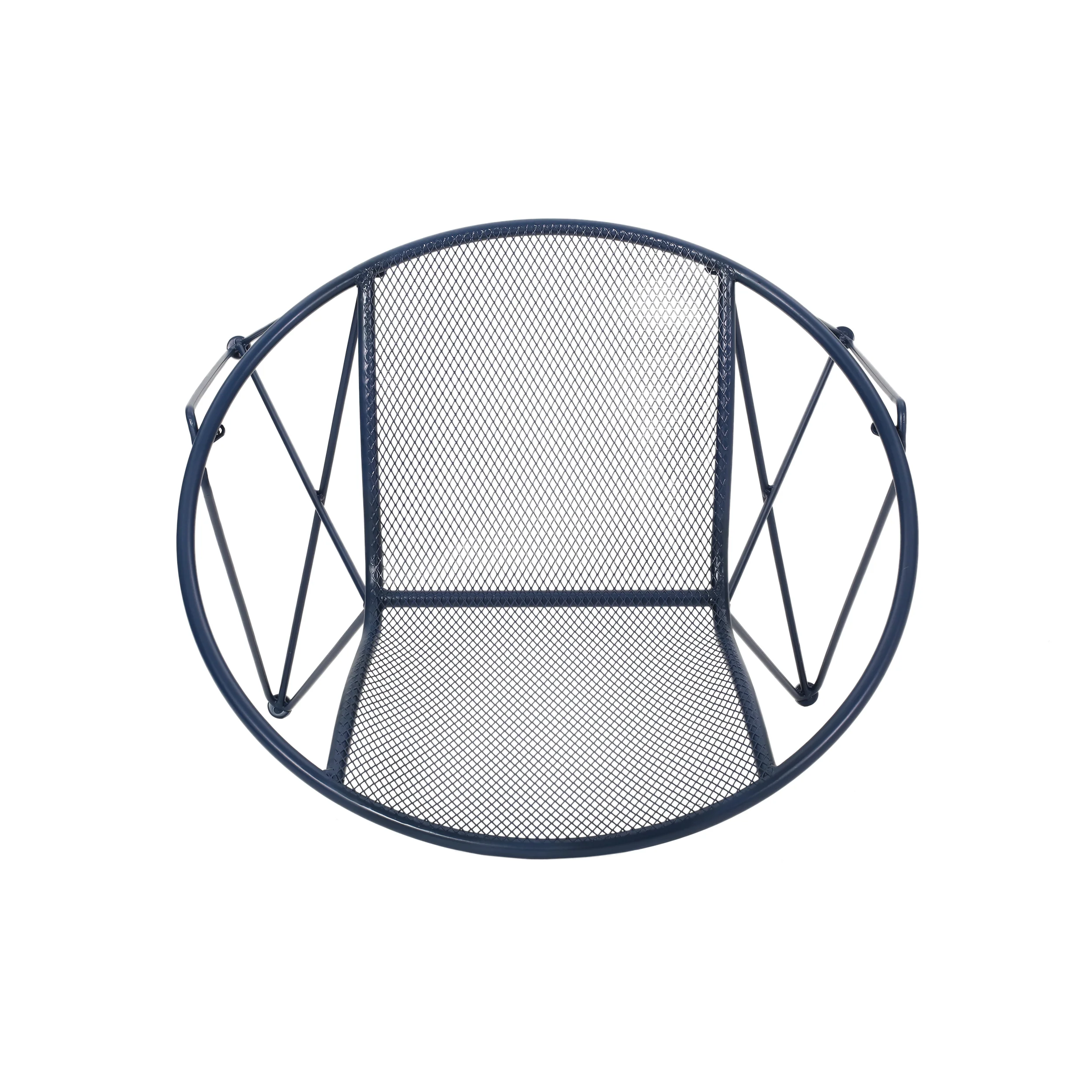 Graham Modern Outdoor Iron Club Chair (Set of 2) - furnishings