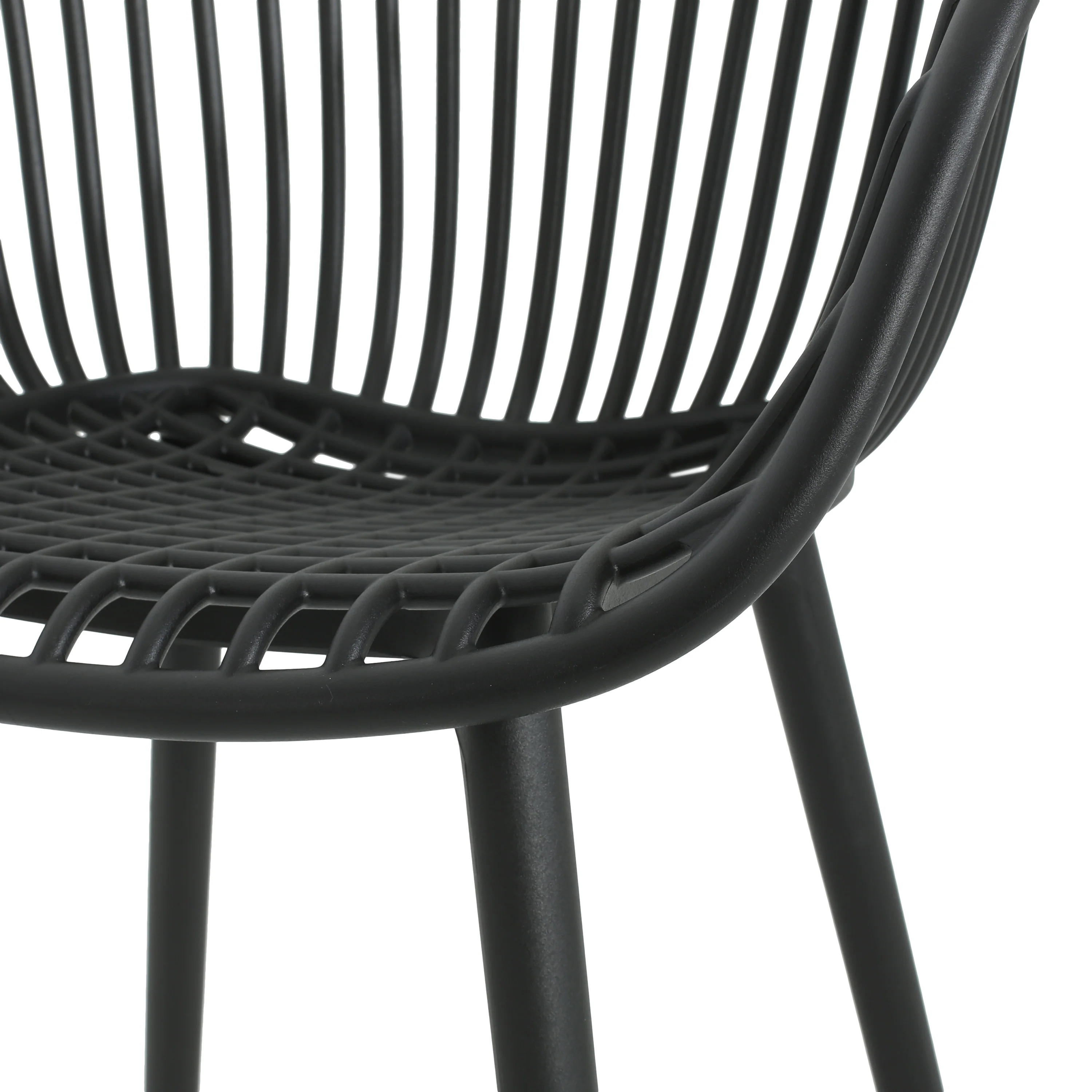 El Camino Indoor & Outdoor Polypropelene Plastic Accent Chairs, Set of 2 - furnishings