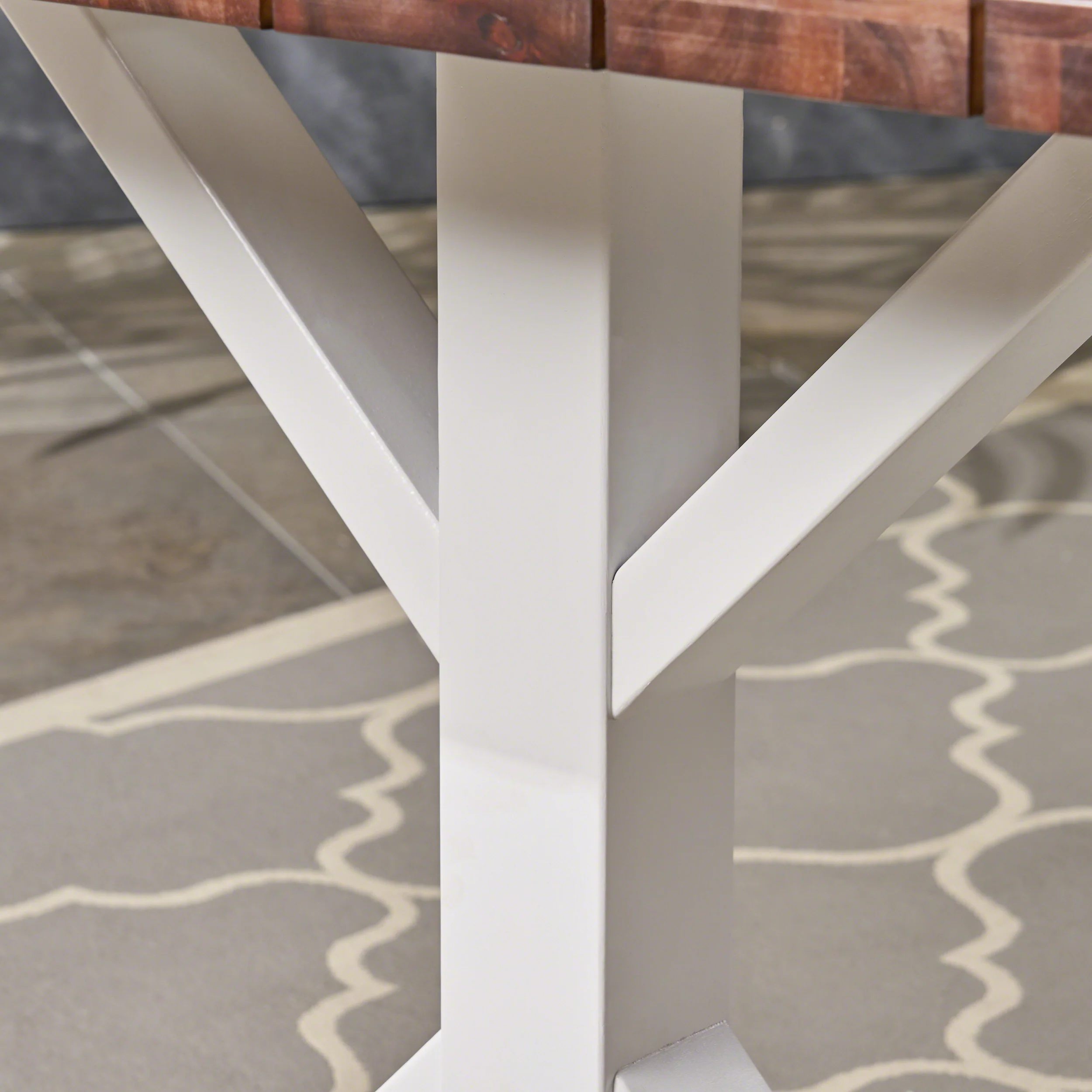 Mayo Outdoor Rustic Farmhouse Acacia Wood Dining Table - furnishings