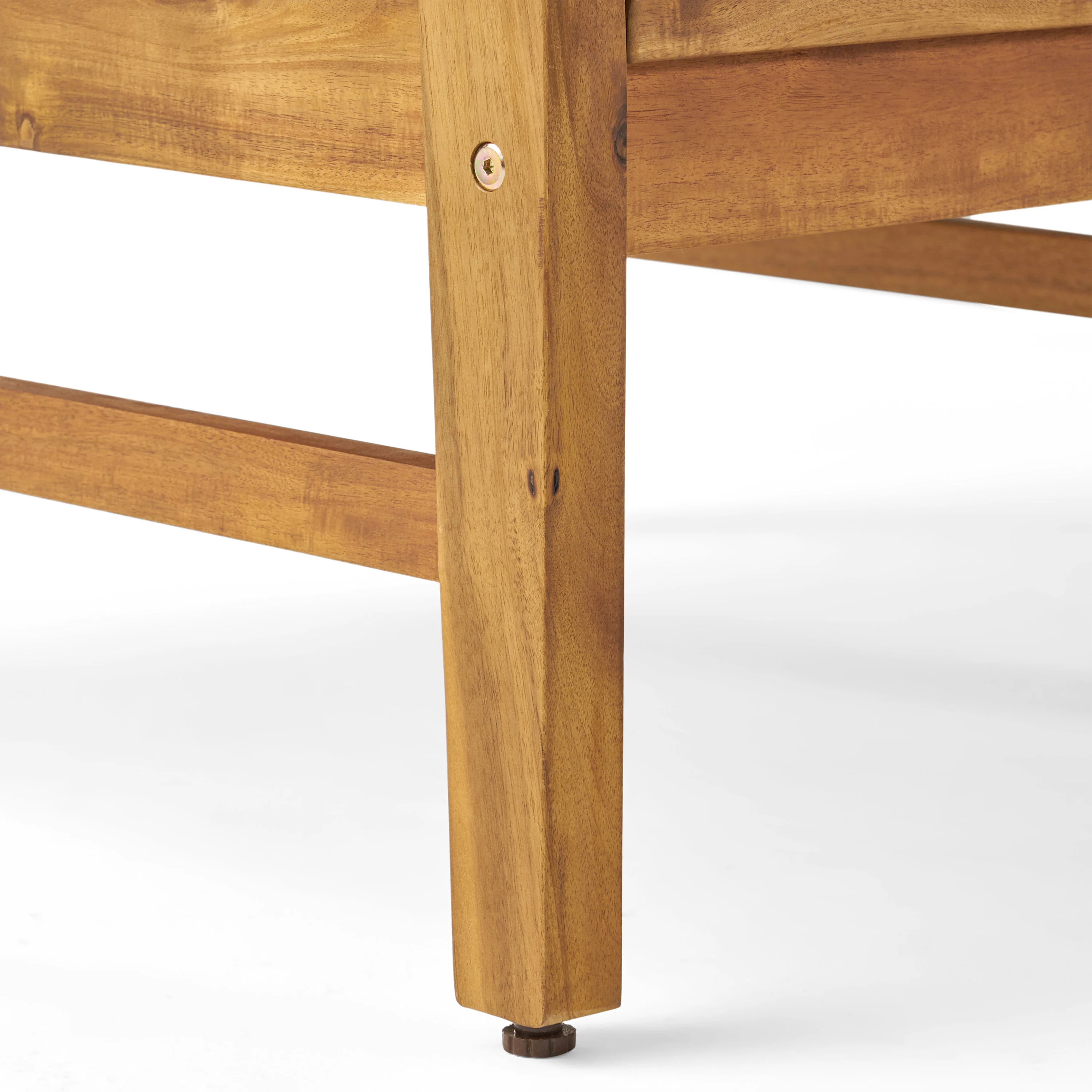 Belle Outdoor 4 Seat Fire Pit Chat Set with Teak Finished Acacia Wood Club Chairs - furnishings