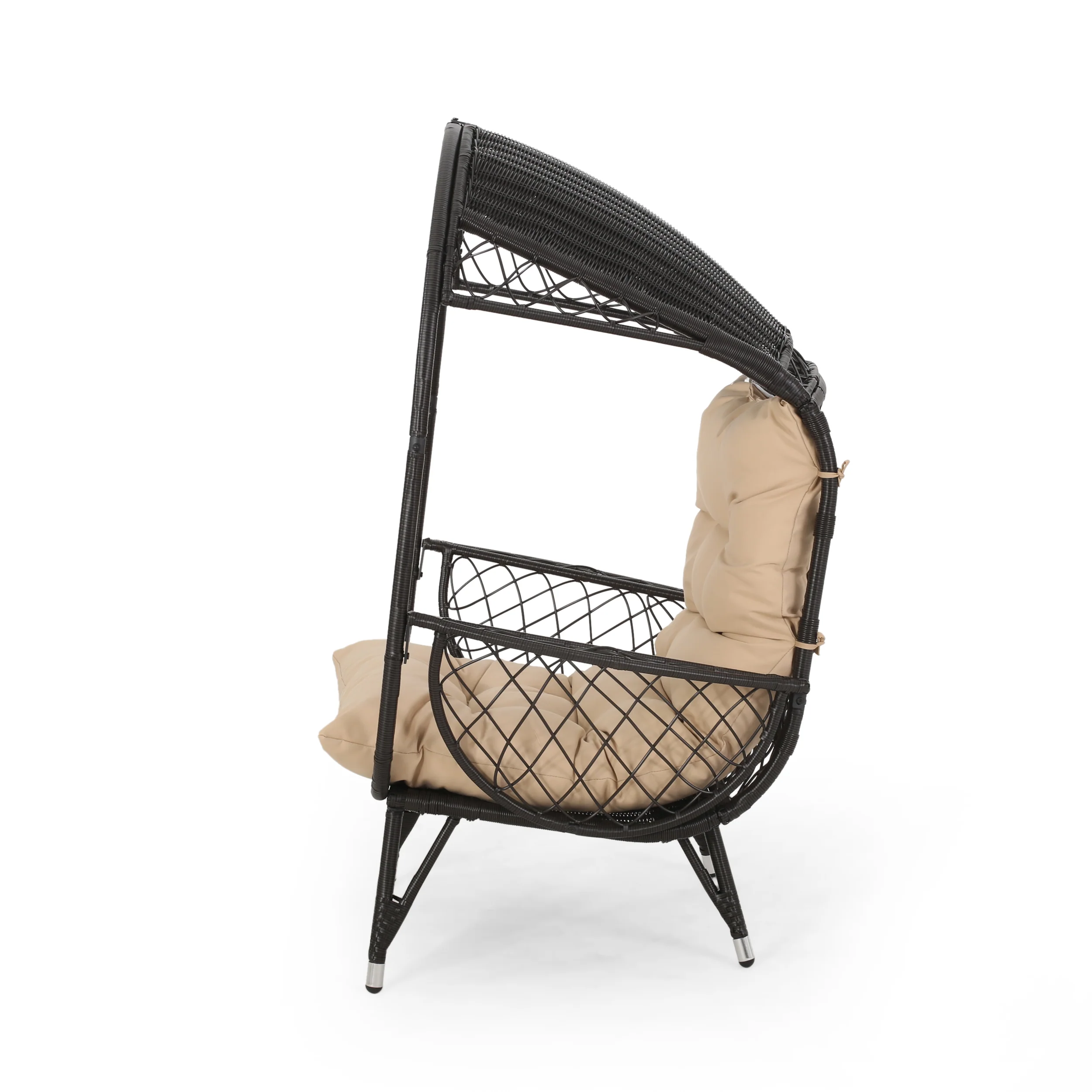 Primo Outdoor Wicker Freestanding Basket Chair - furnishings