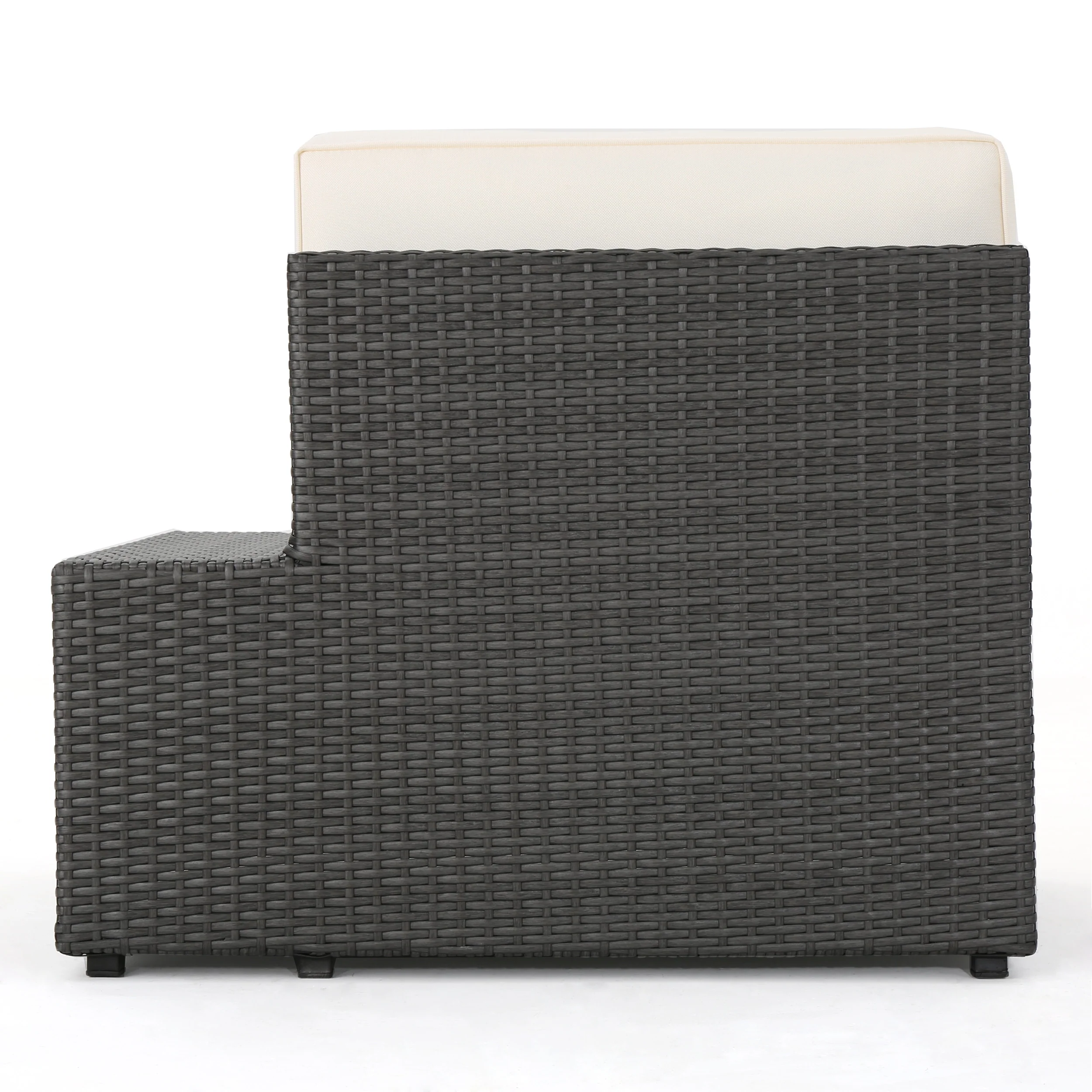 Reddington 7pc Outdoor Grey Wicker Sofa Set w/ Cushions - furnishings