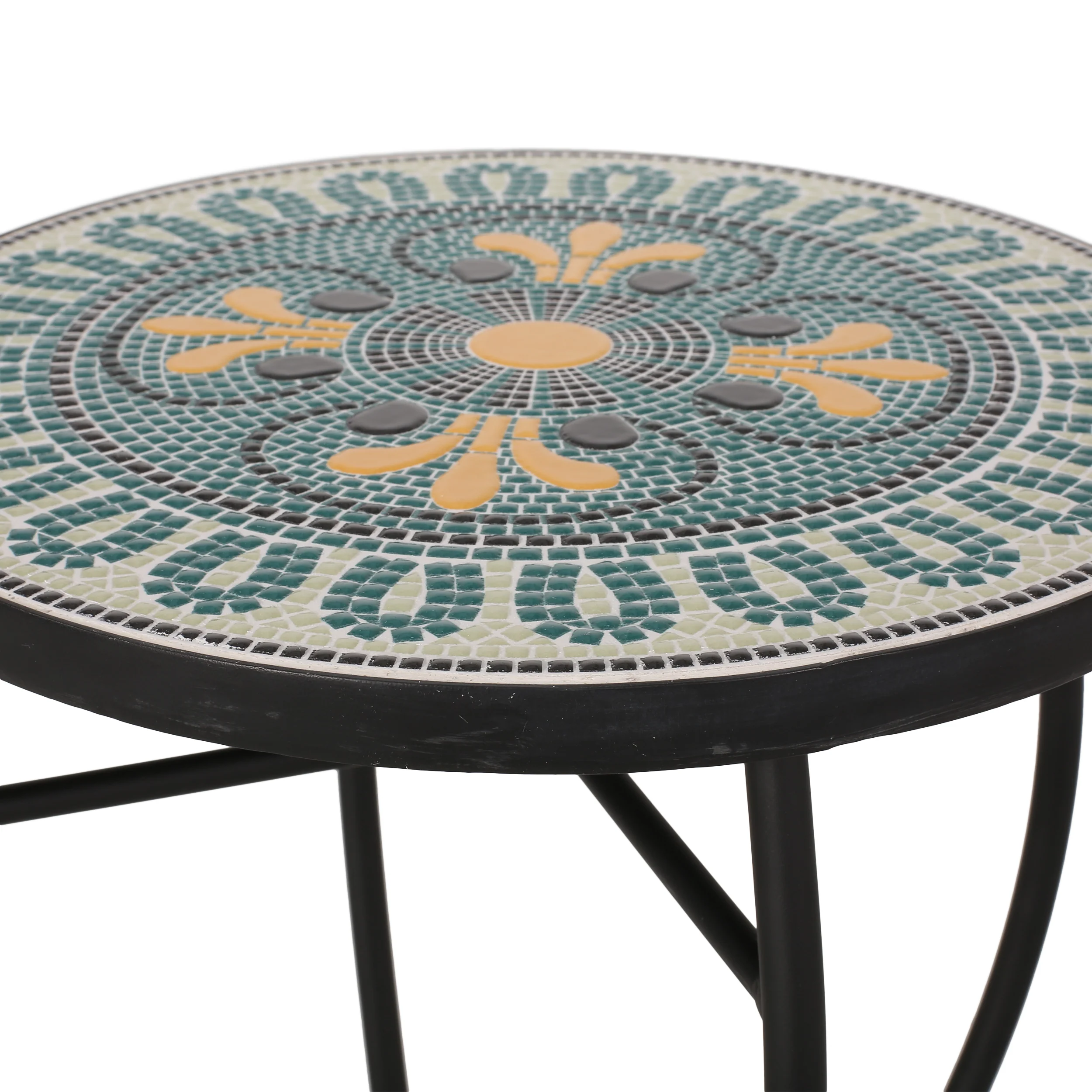 Jaki Outdoor Side Table with Tile Top - furnishings