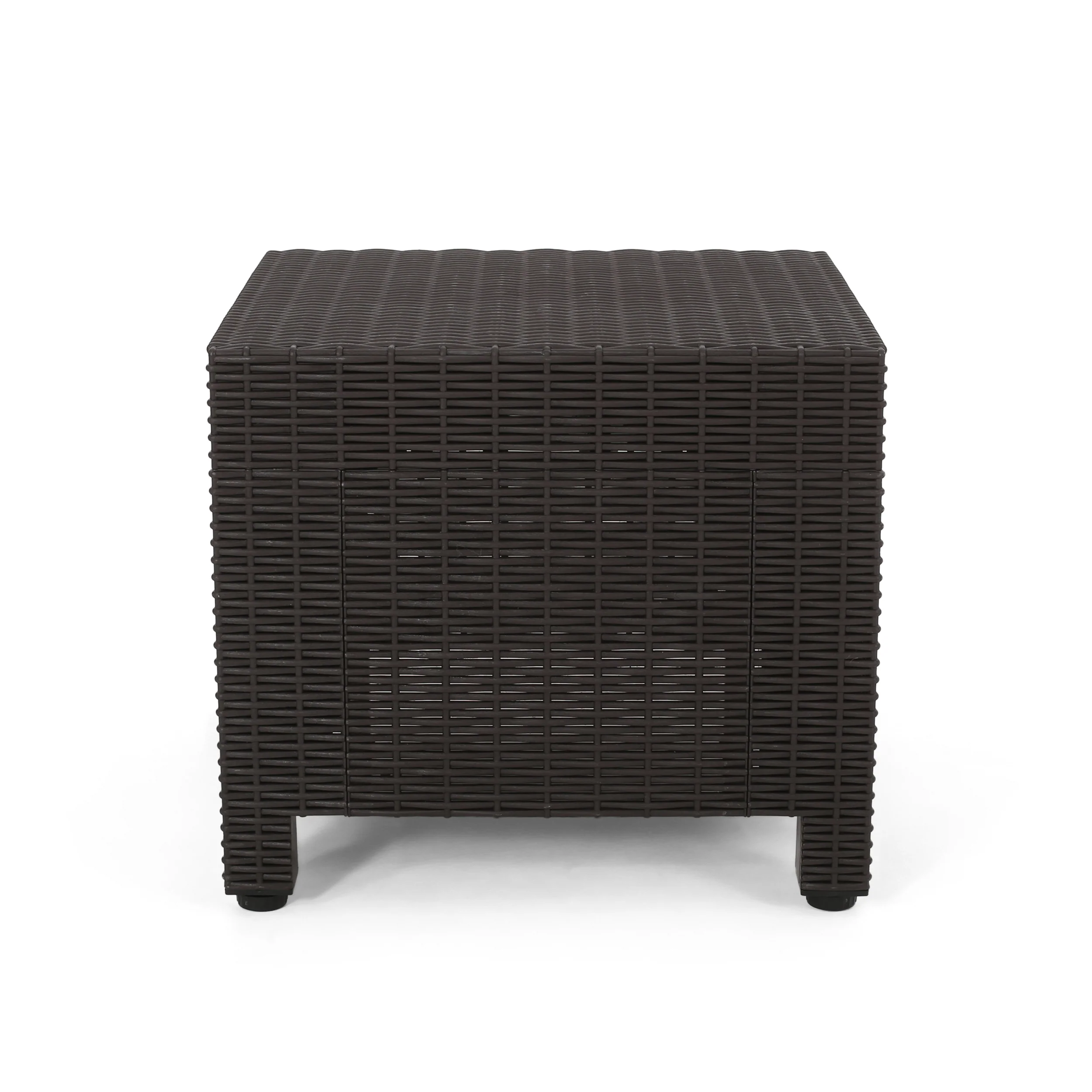 Riley Outdoor Wicker Print Side Table - furnishings