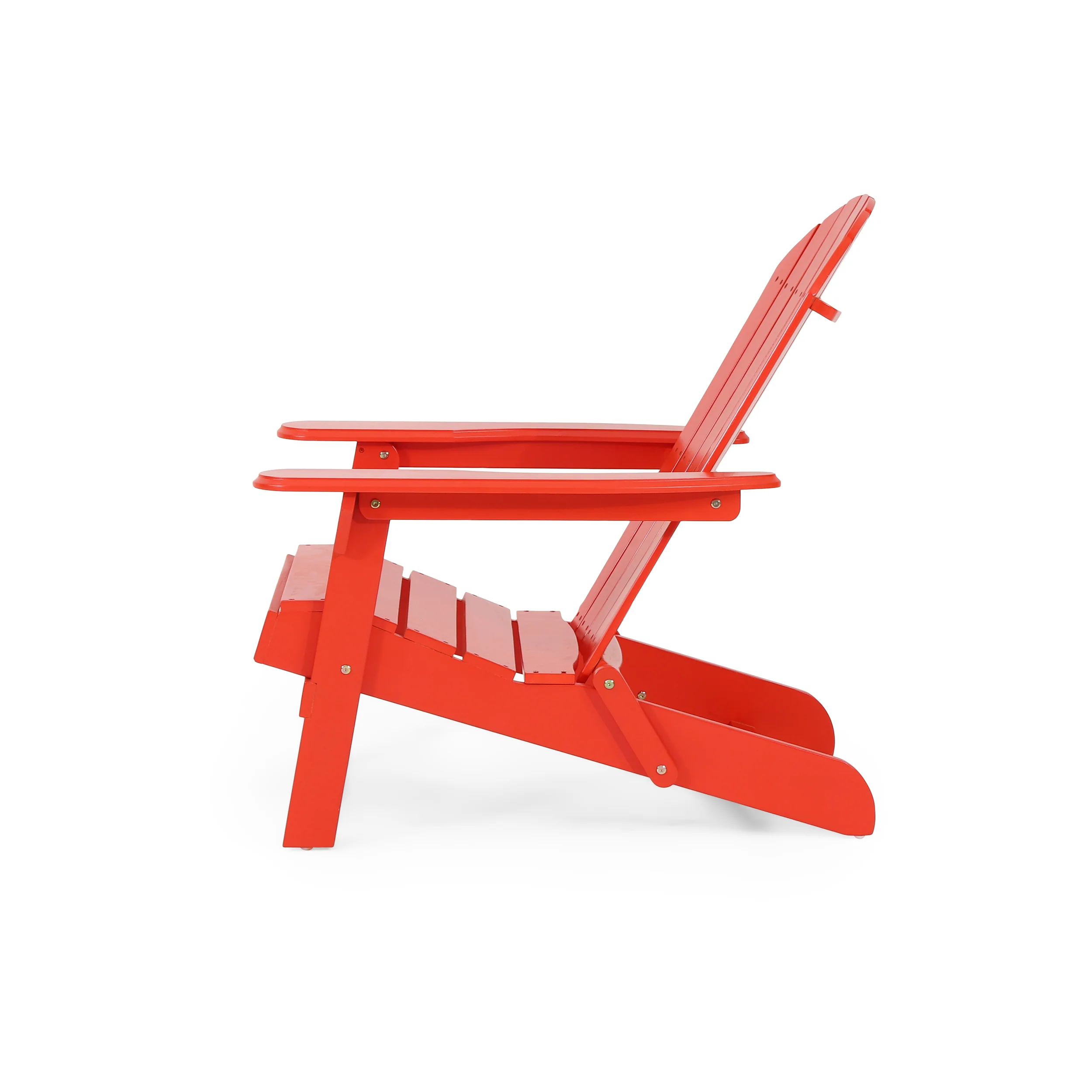 Cartagena Outdoor Rustic Acacia Wood Folding Adirondack Chair, Set of 4 - furnishings