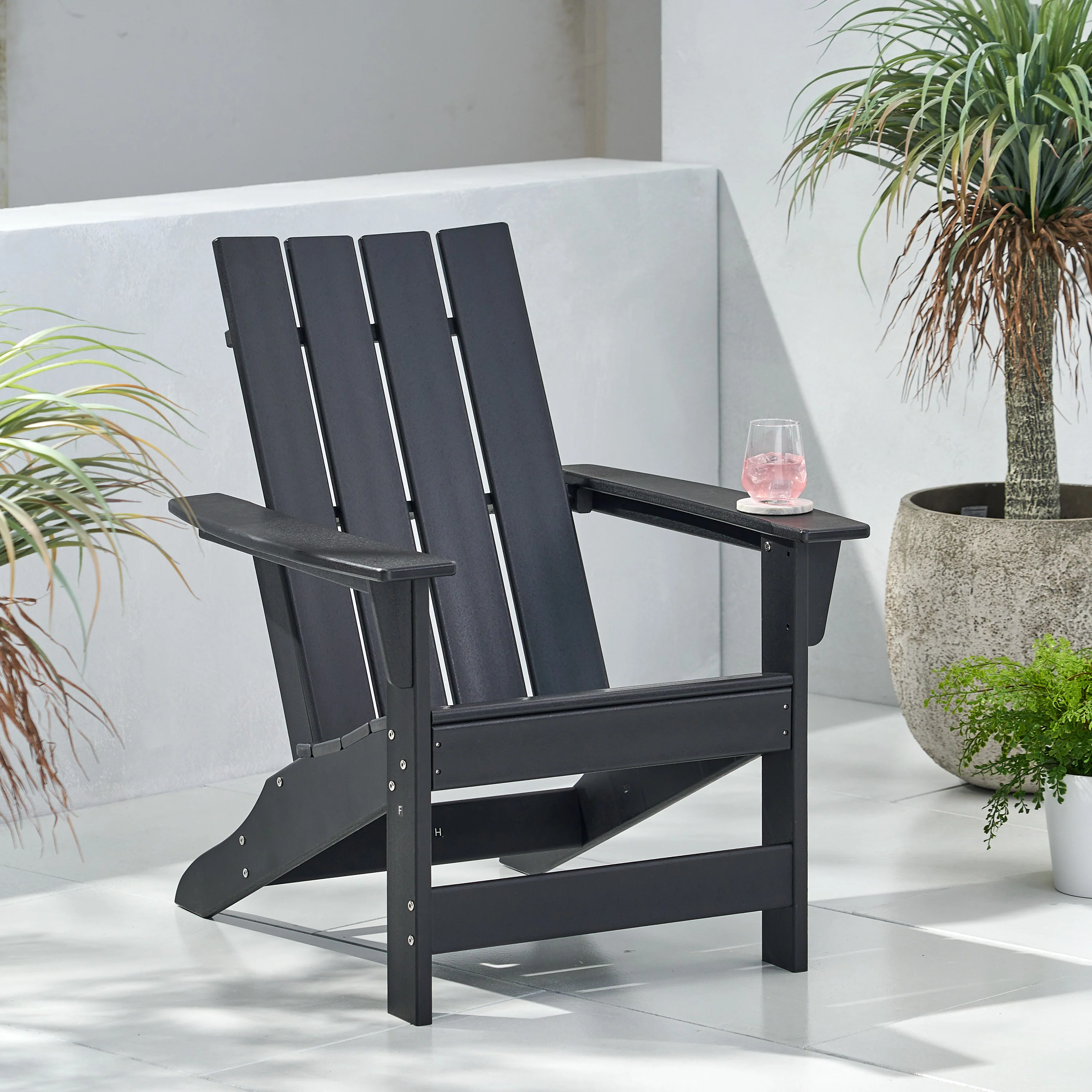 Panagiota Outdoor Resin Adirondack Chair - furnishings