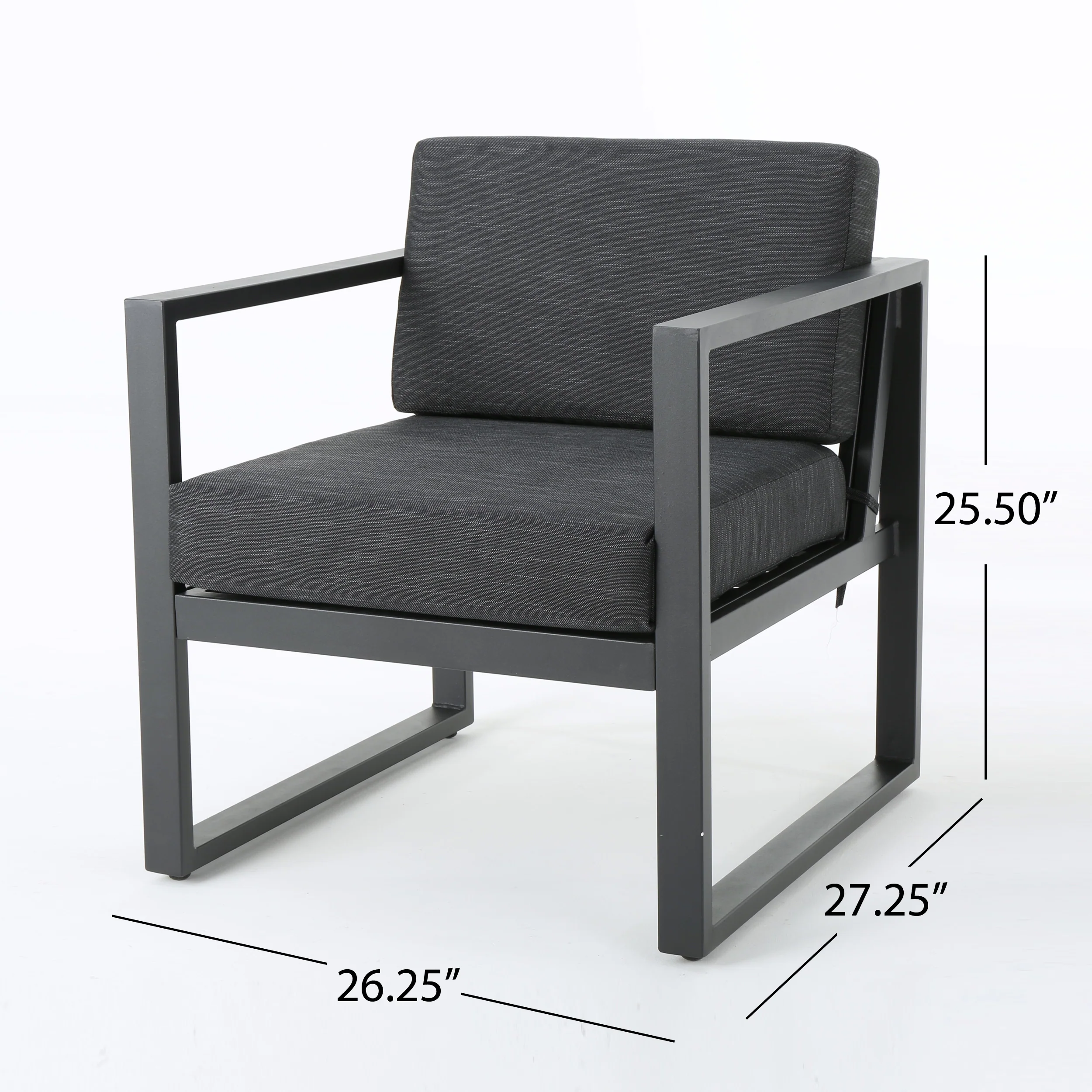 Nealie Outdoor 4-Seater Aluminum Chat Set with Fire Pit and Tank Holder - furnishings