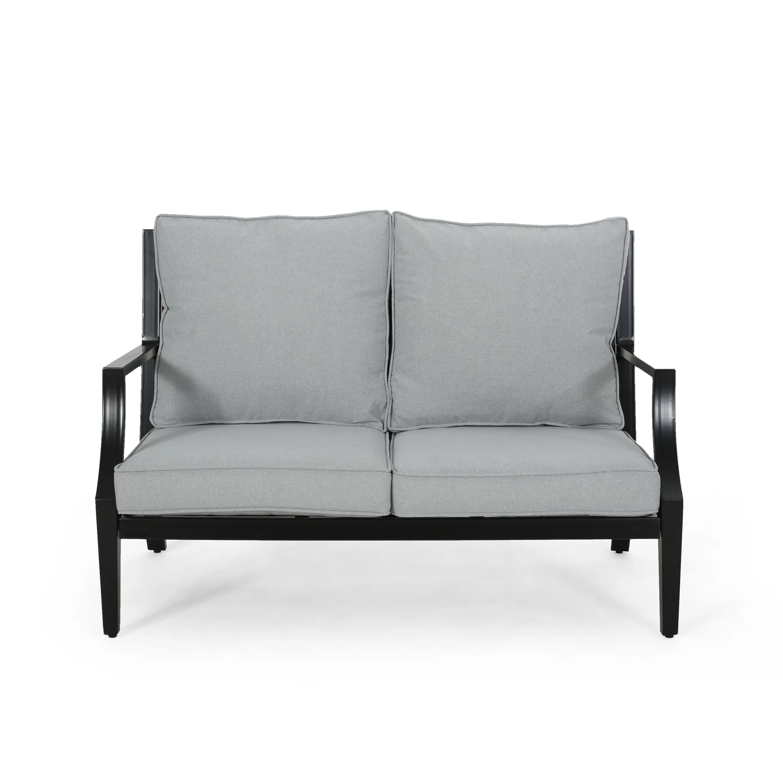 Carlson Diego Outdoor Aluminum Loveseat and Coffee Table Set - furnishings