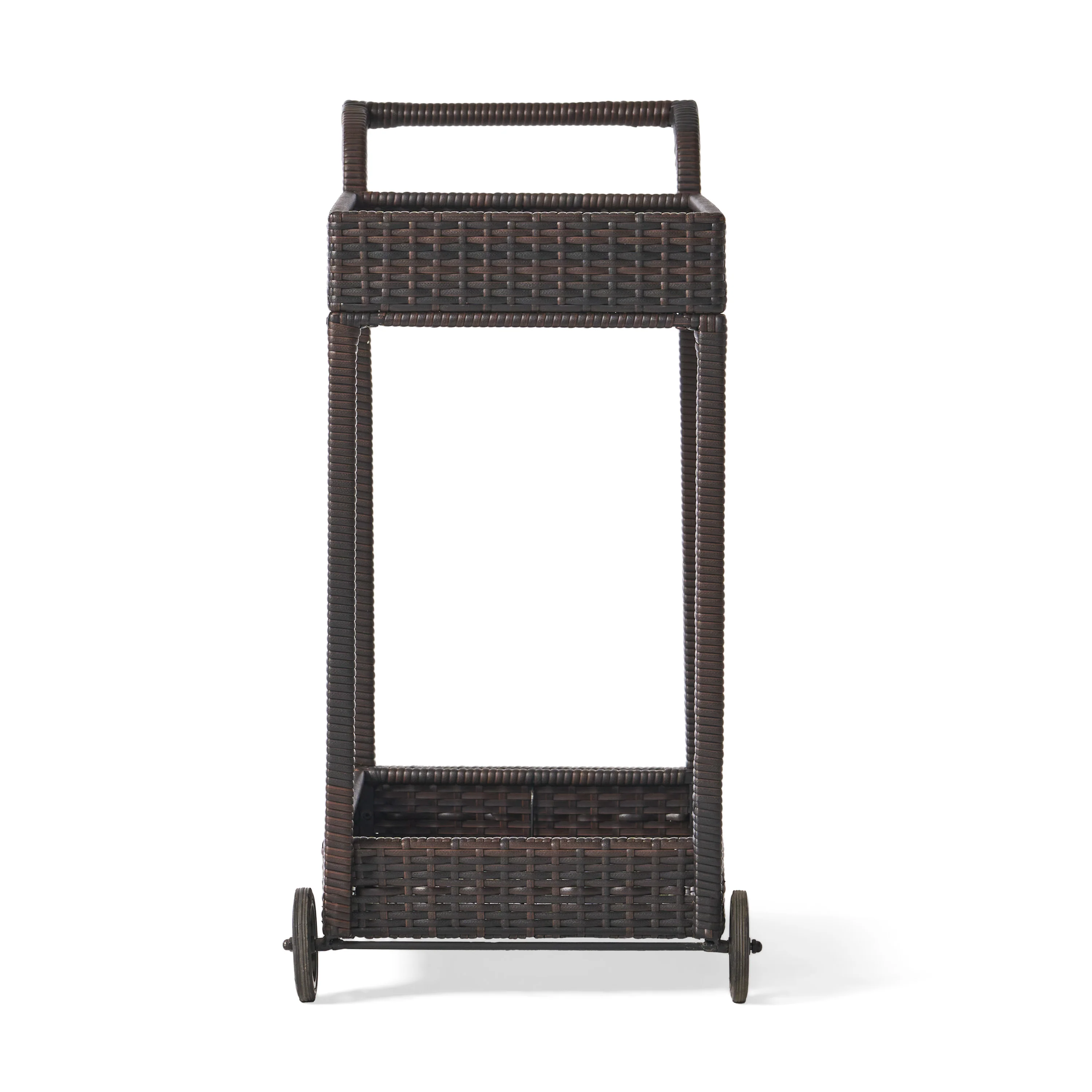 Baja Outdoor Wicker Bar Cart - furnishings
