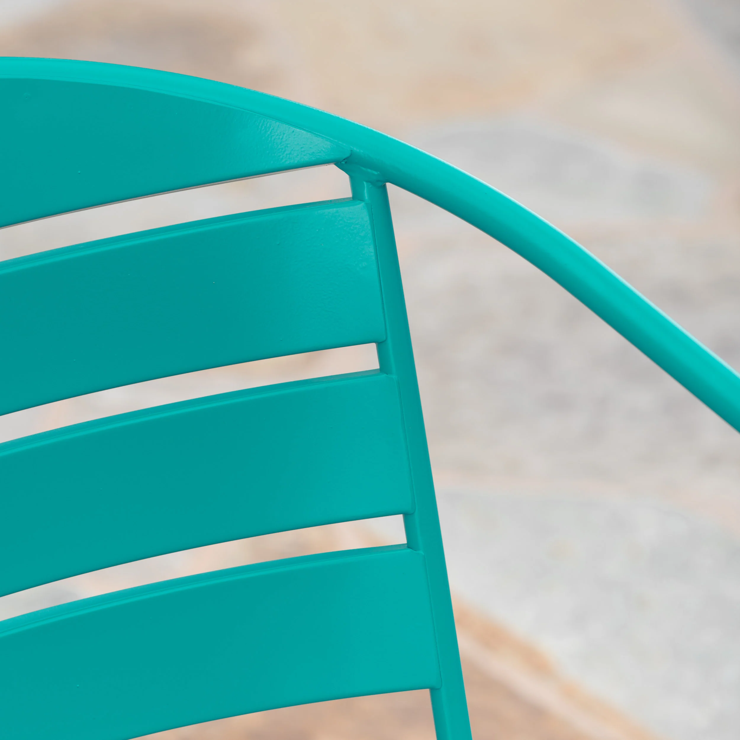 Santa Monica Outdoor Finished Iron Bistro Set - furnishings